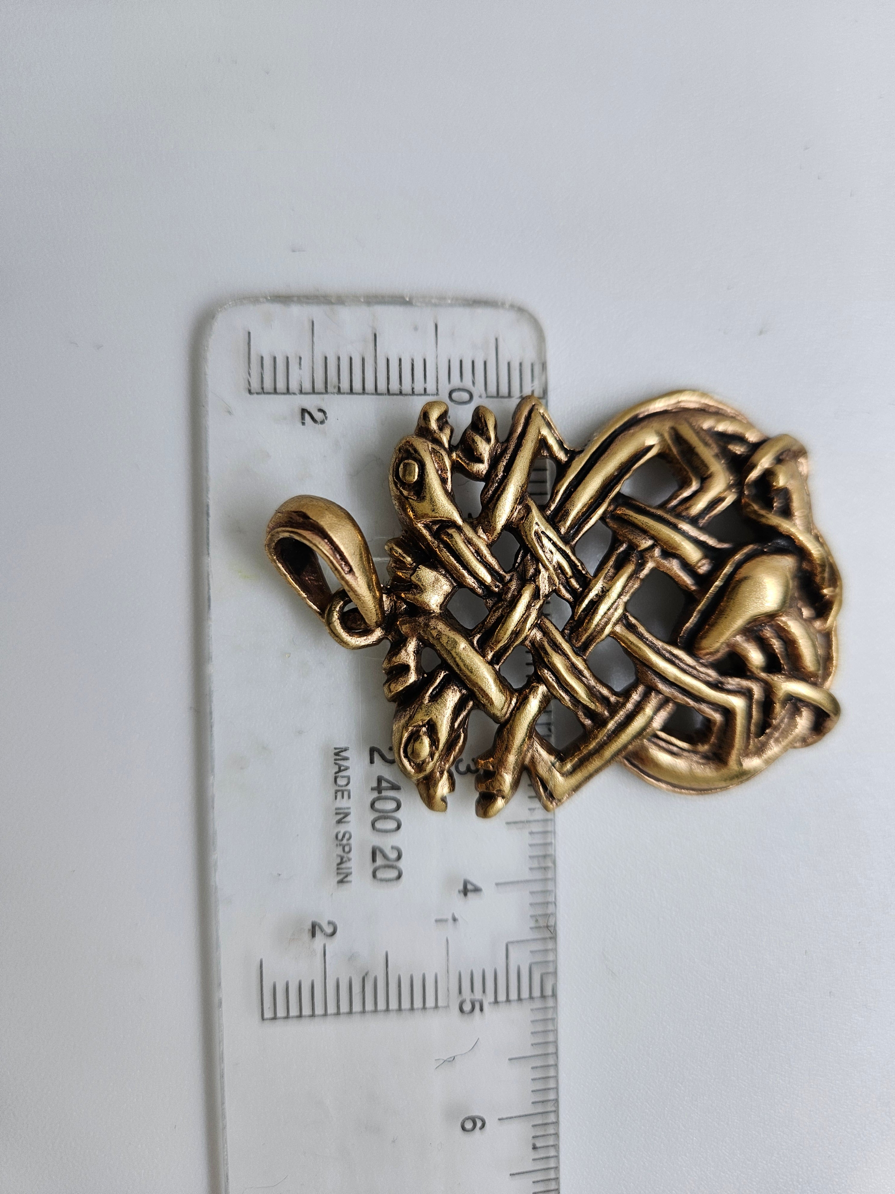 Keltiske Hunder fra Book of Kells - Bronsjeanheng