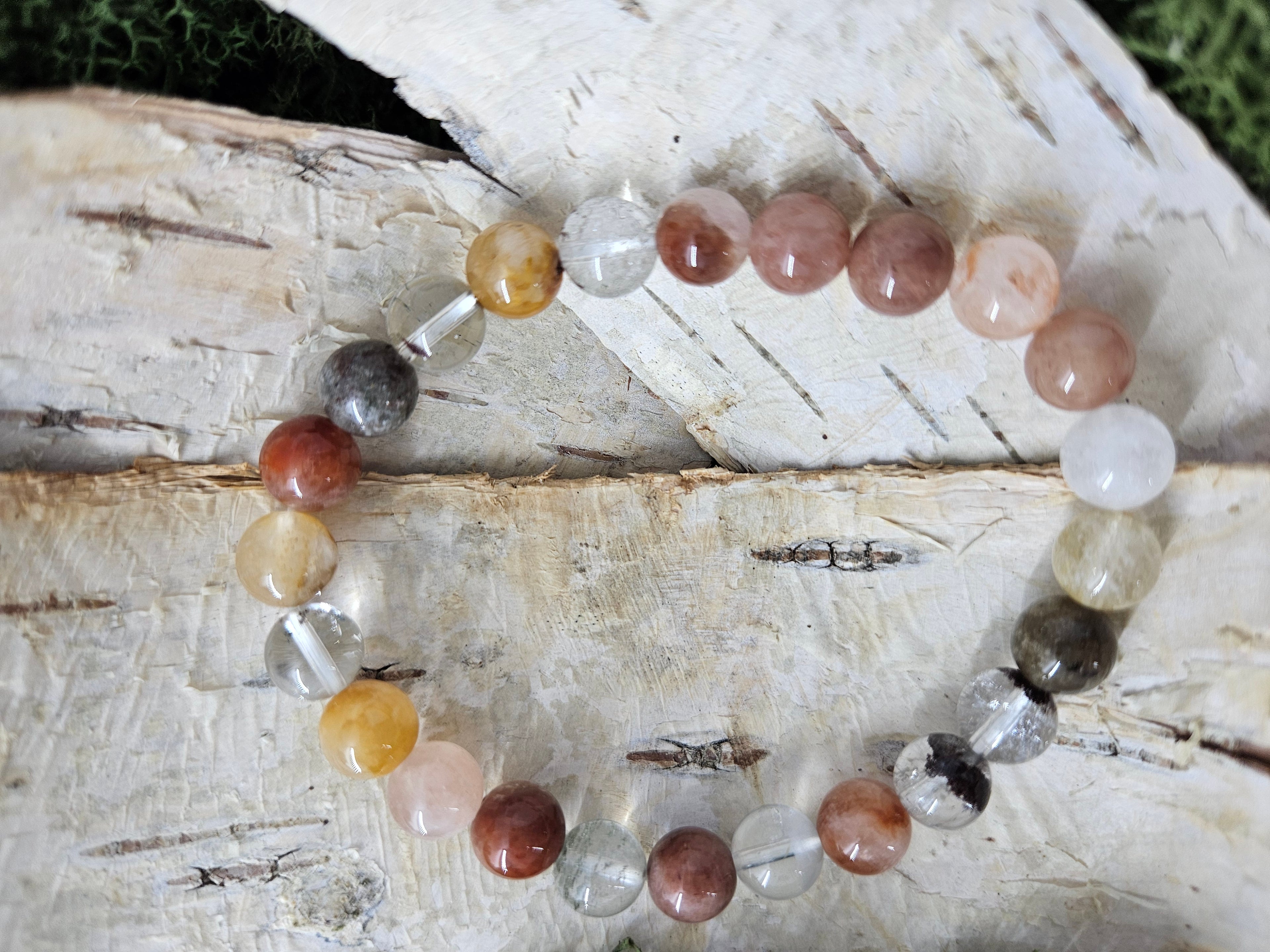 Inklusjonskvarts Armbånd