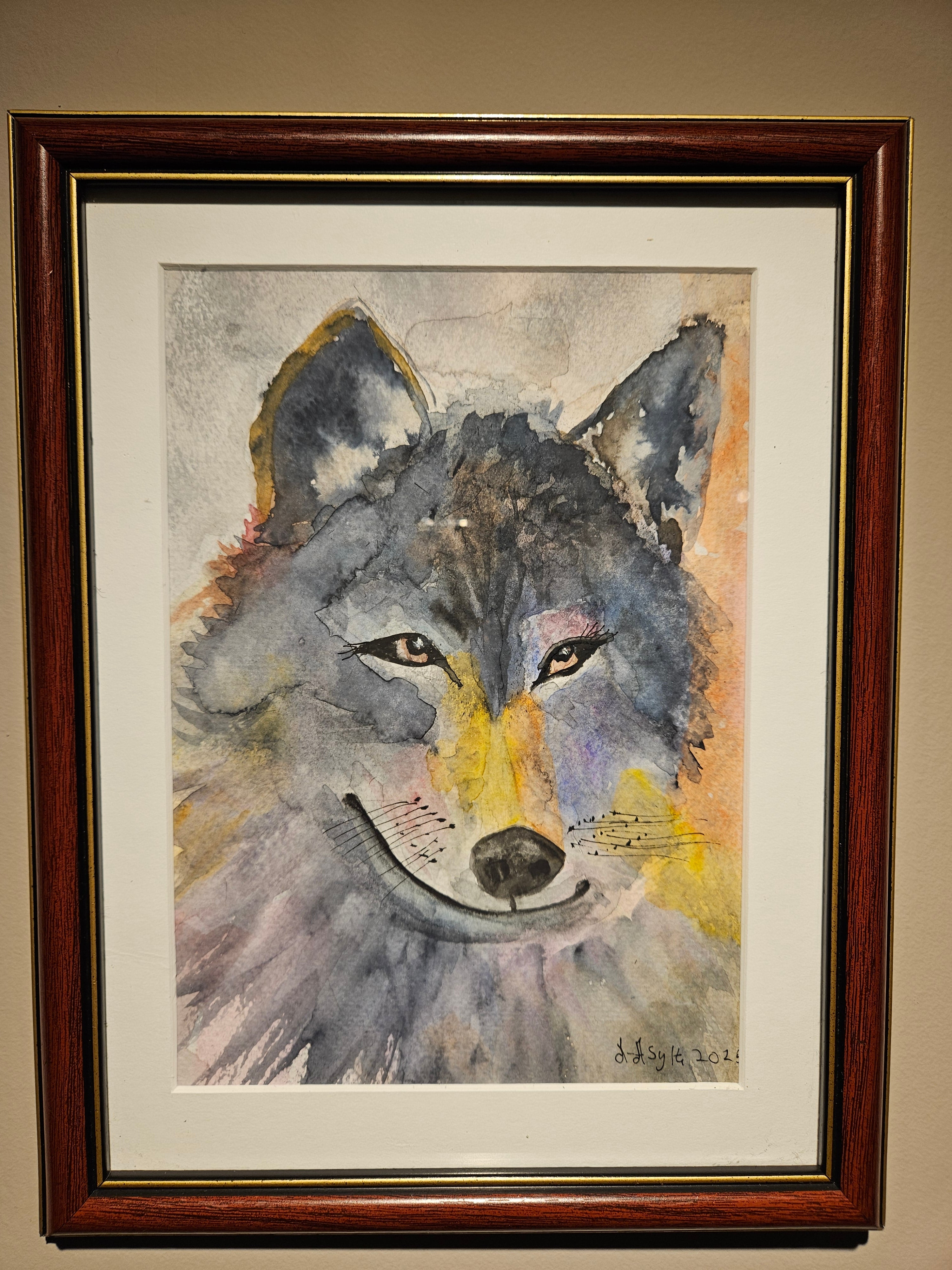 Ulv 9 - Medium Akvarell