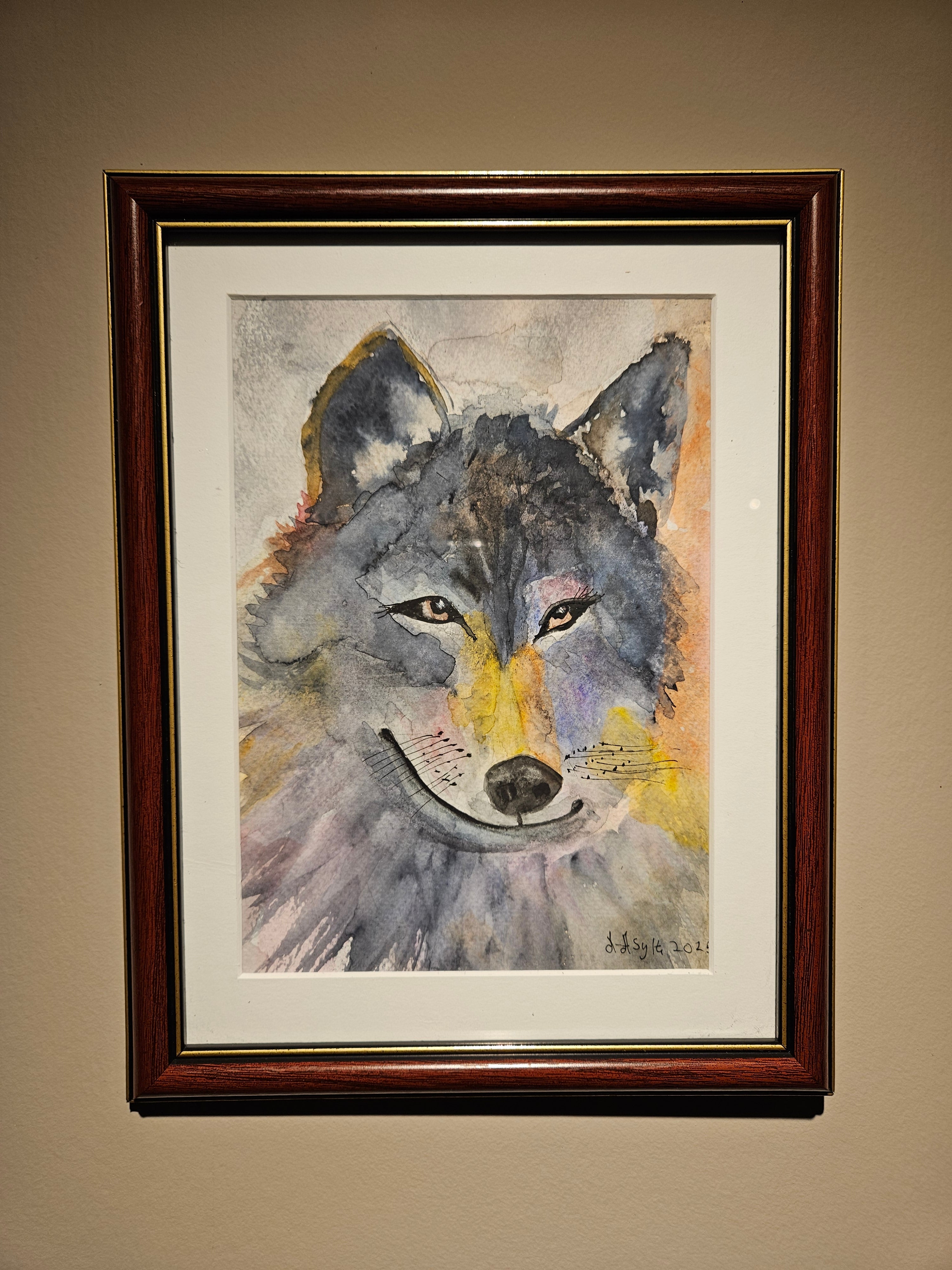 Ulv 9 - Medium Akvarell