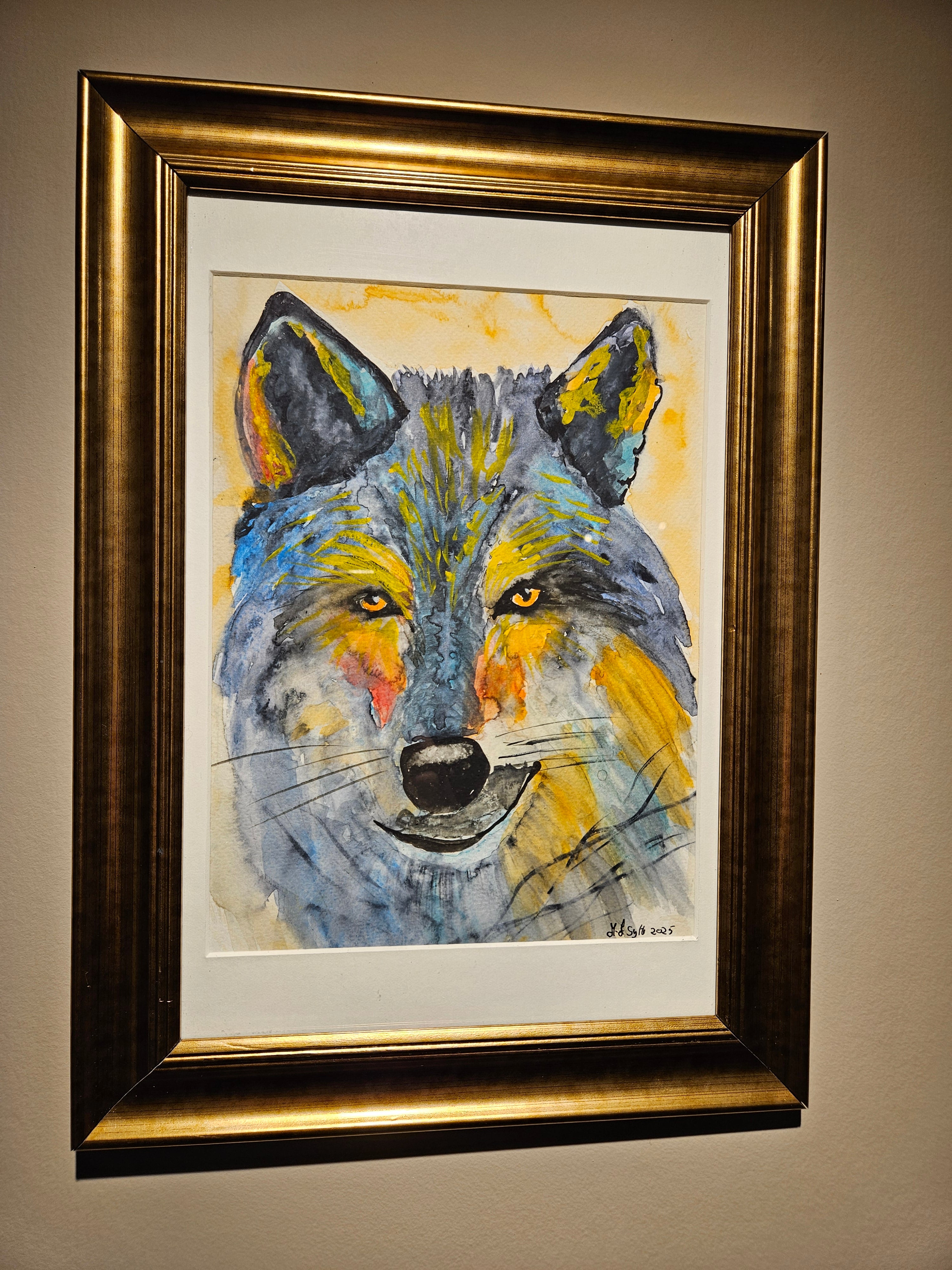 Ulv 6 - Medium Akvarell