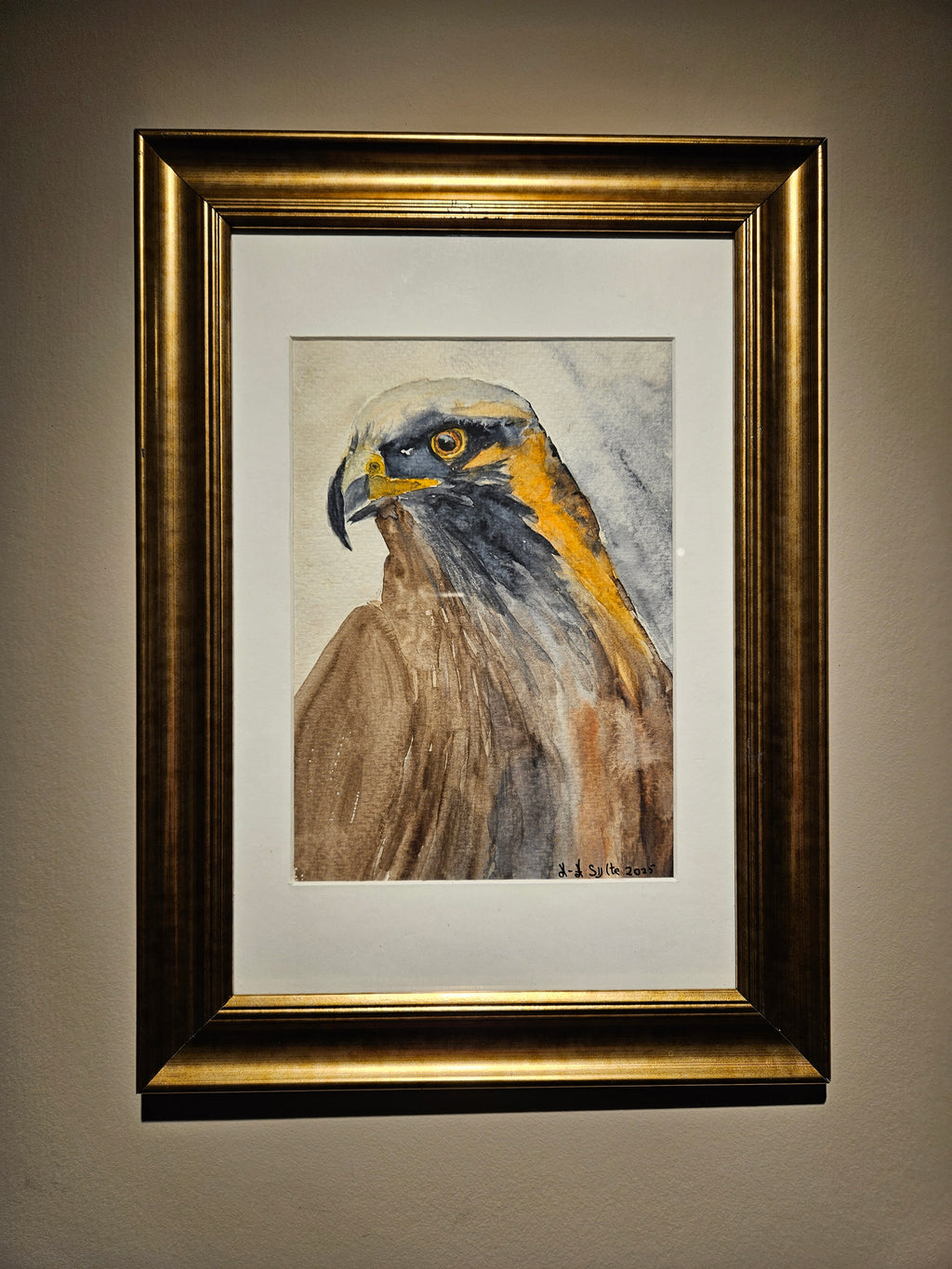 Ørn 1 - Medium Akvarell