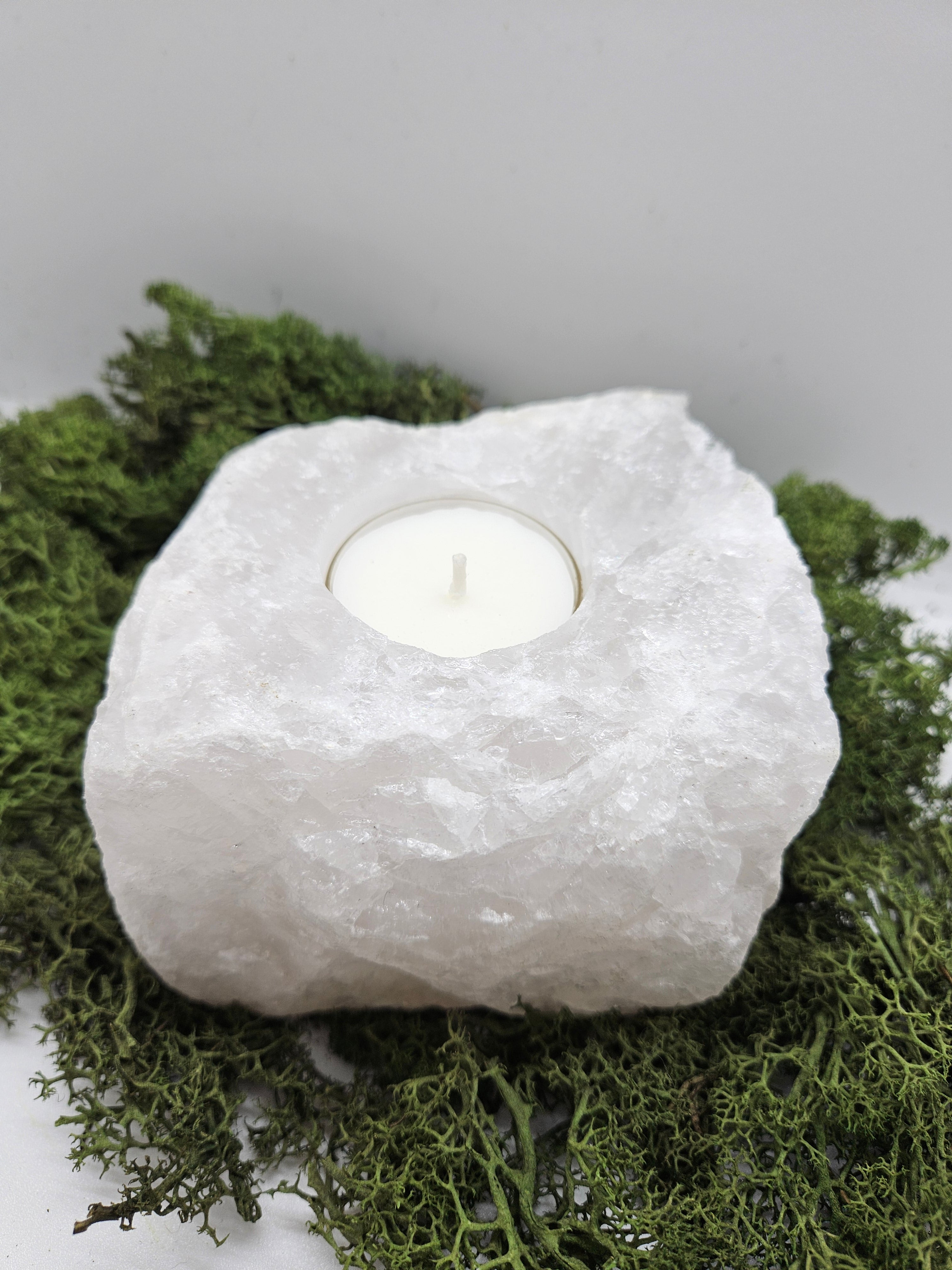 Bergkrystall Telysholder