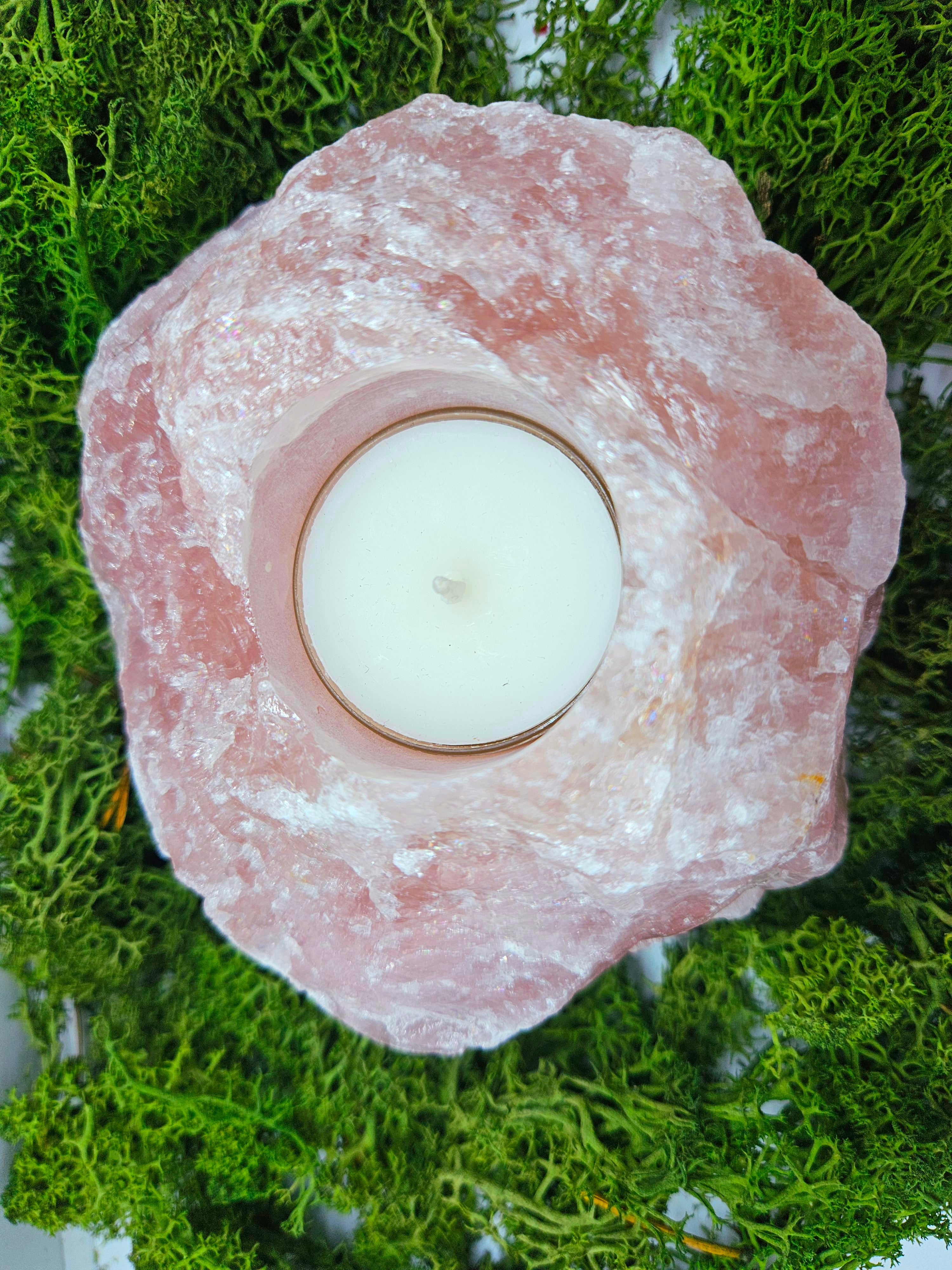 Rosenkvarts Telysholder