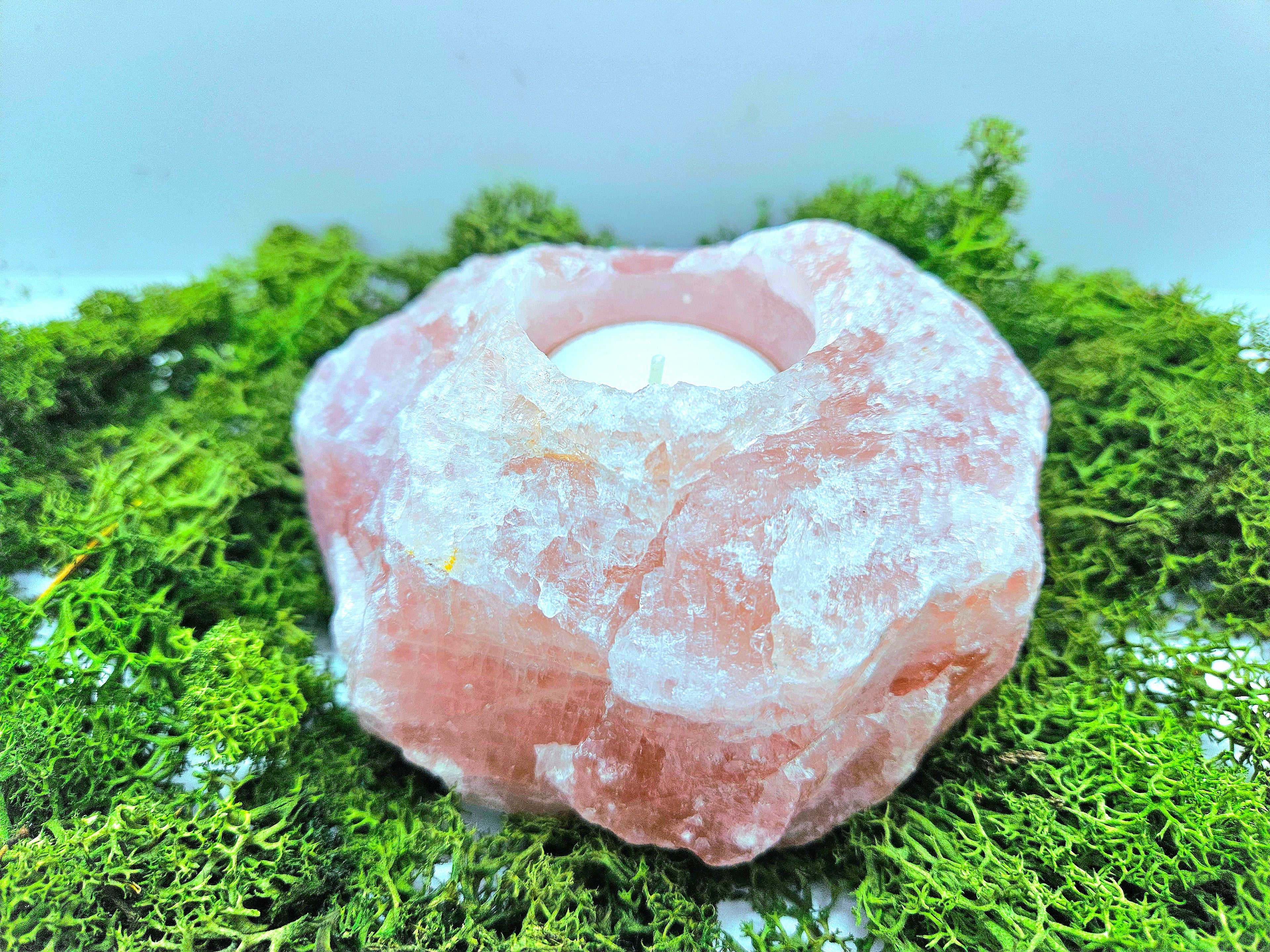 Rosenkvarts Telysholder