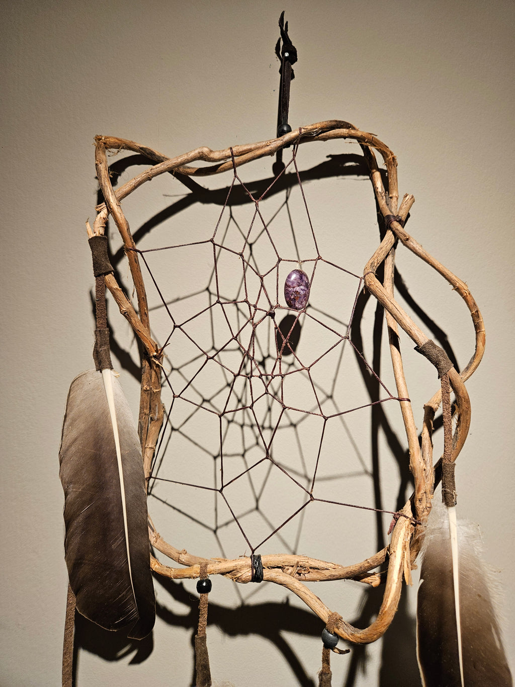 Drømmefanger Kaprifol, Gåsefjær og Ametyst