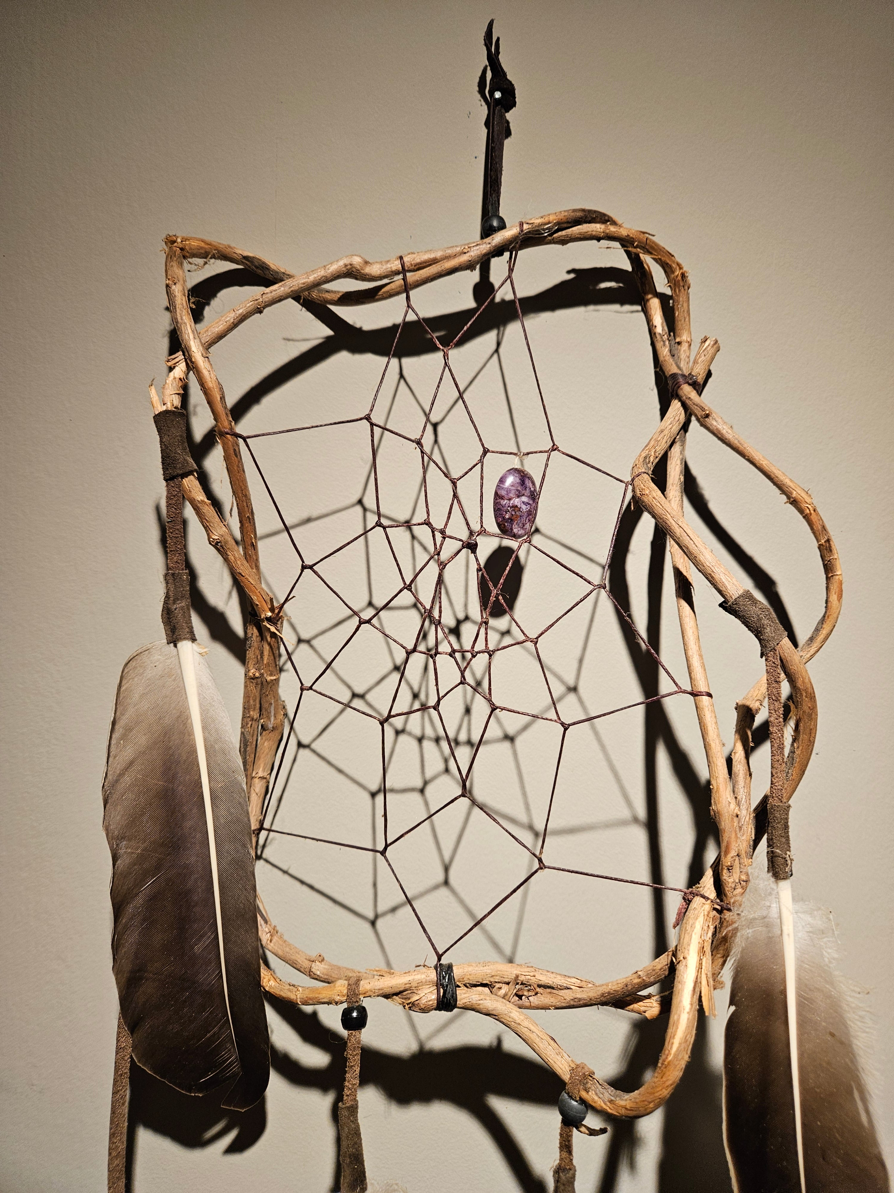 Drømmefanger Kaprifol, Gåsefjær og Ametyst