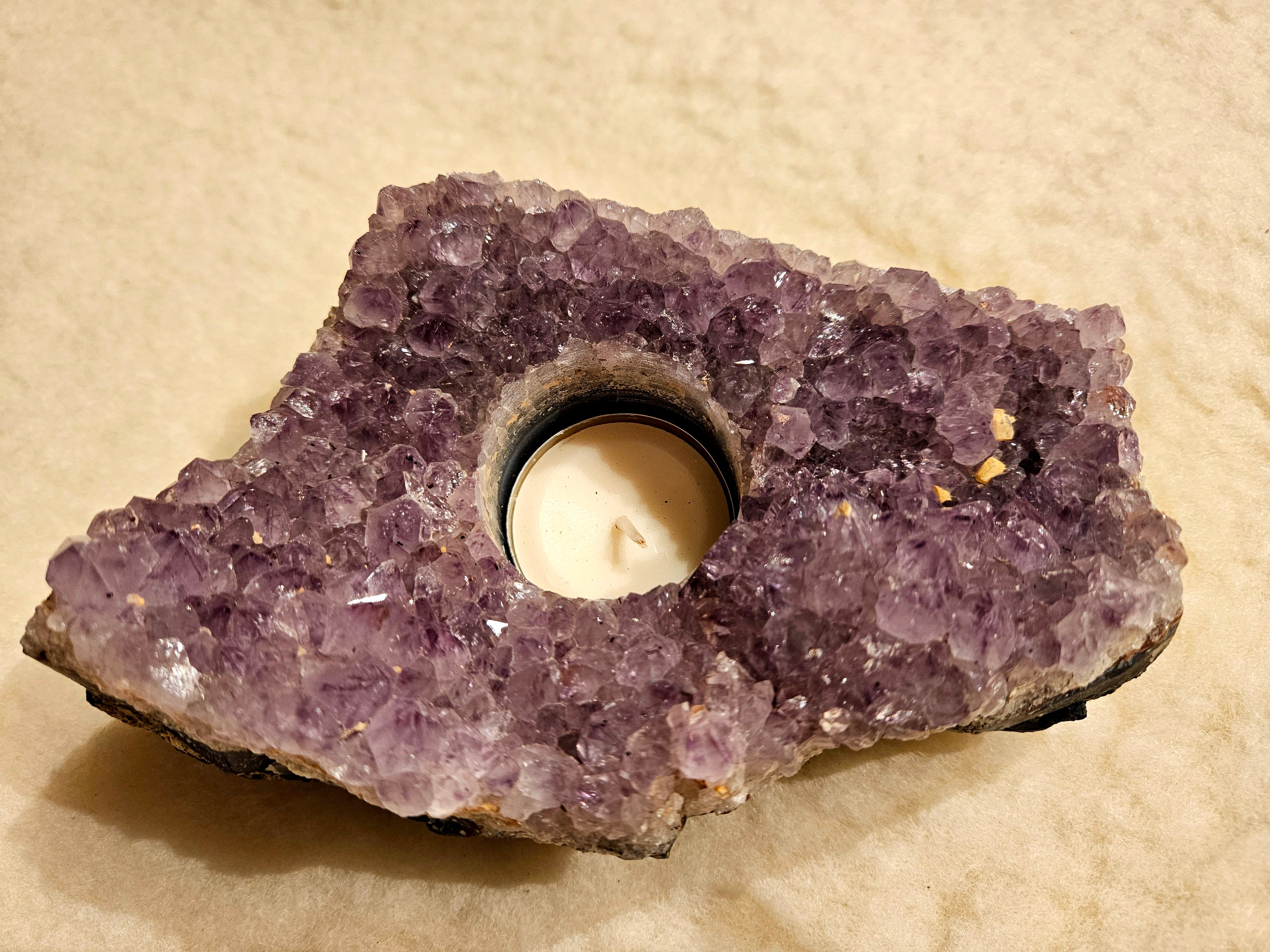 Ametyst Stor Telysholder