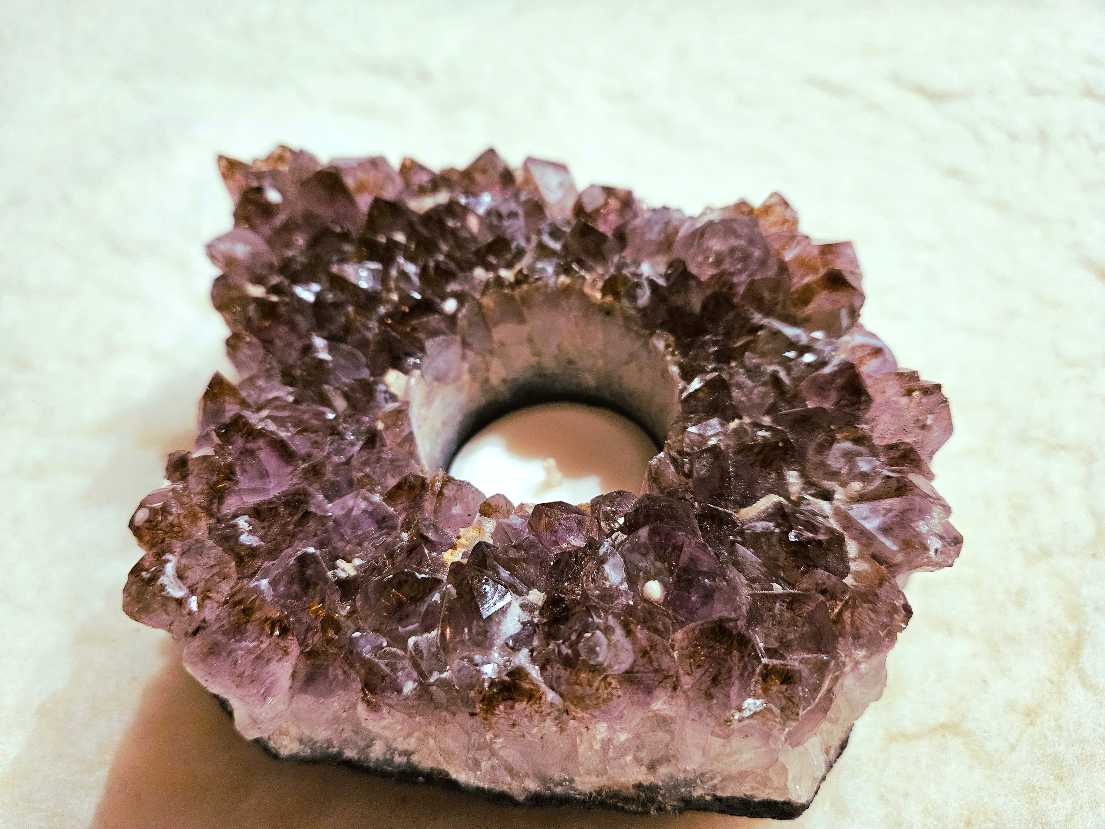 Ametyst Stor Telysholder