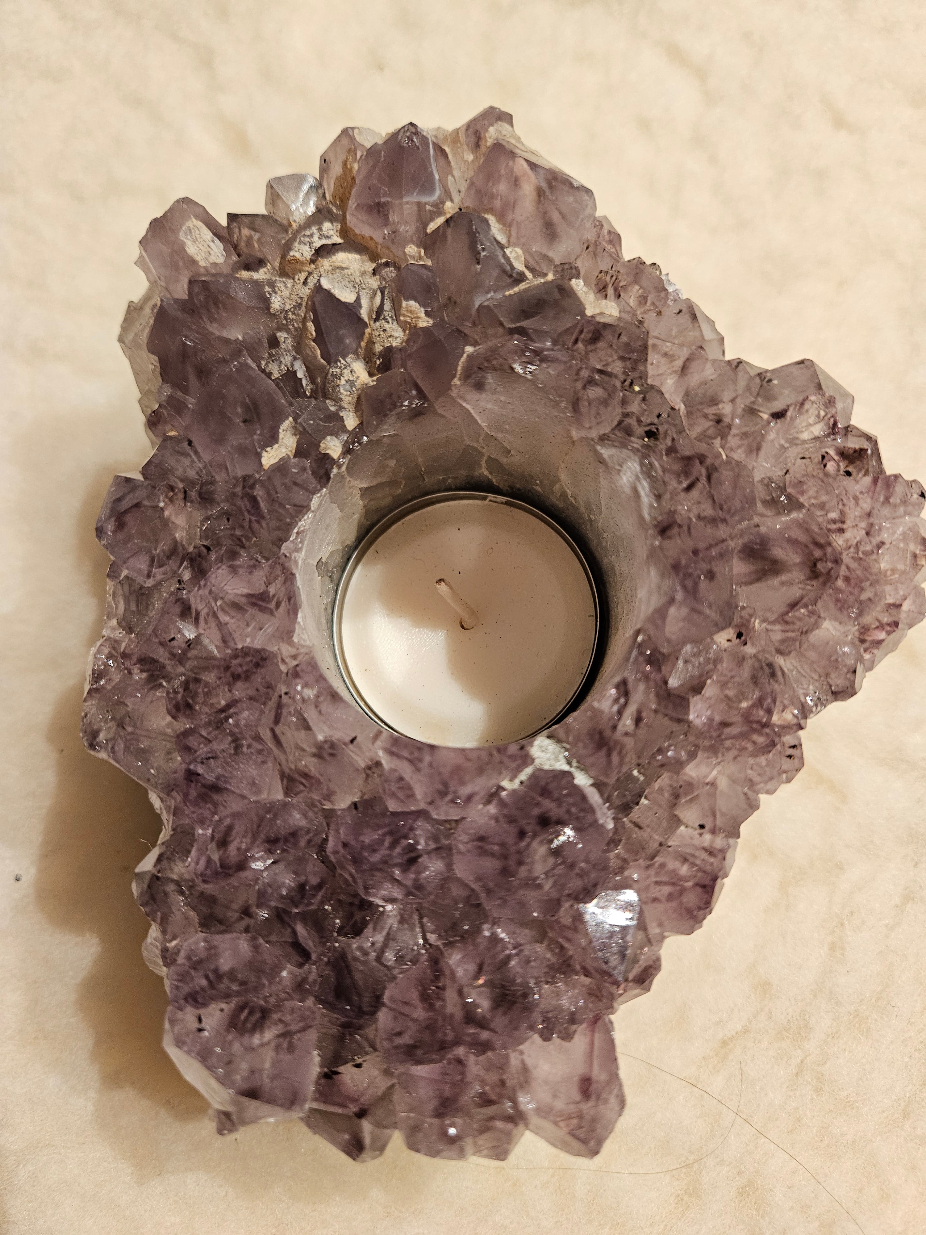 Ametyst Stor Telysholder