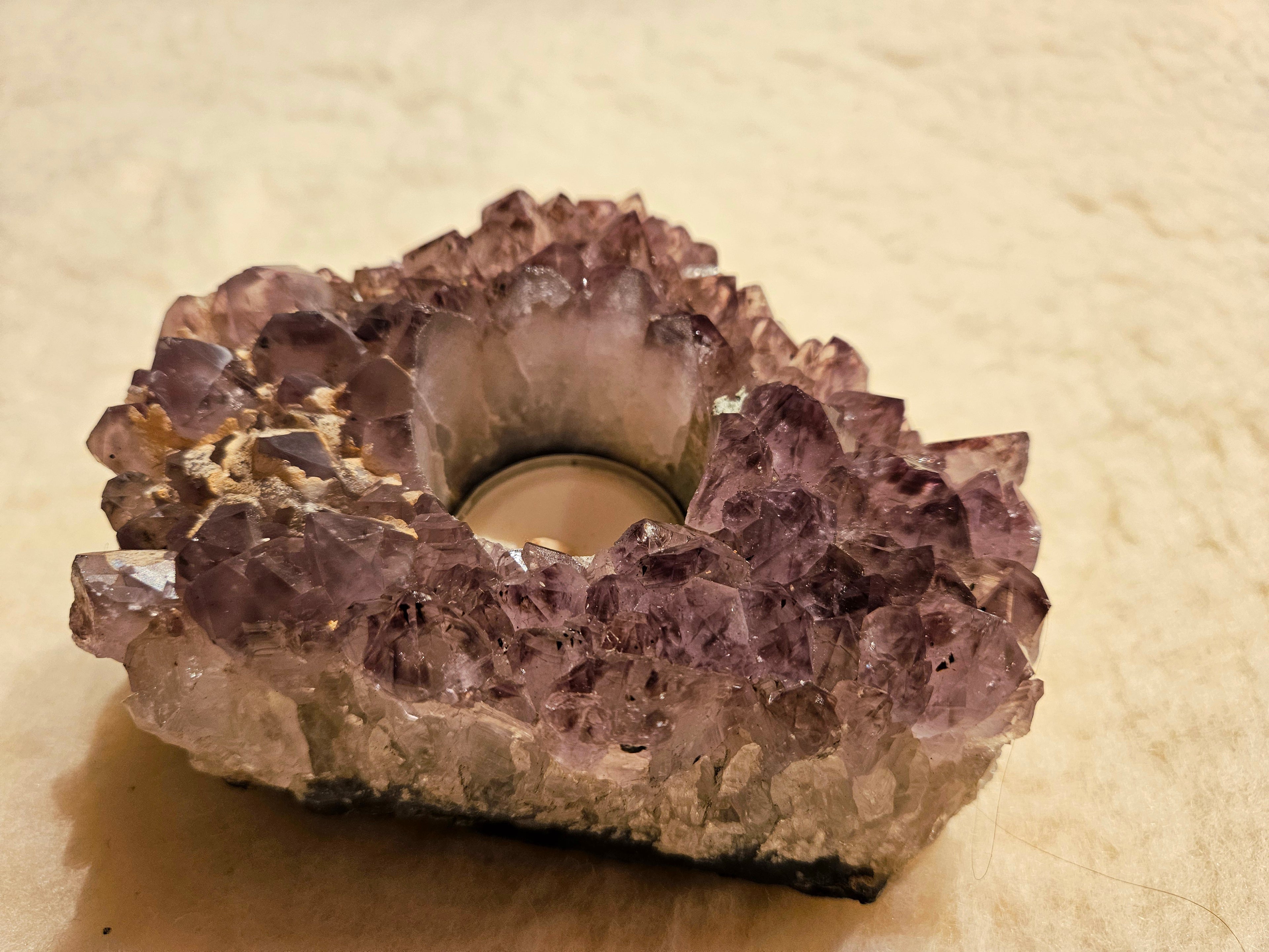 Ametyst Stor Telysholder