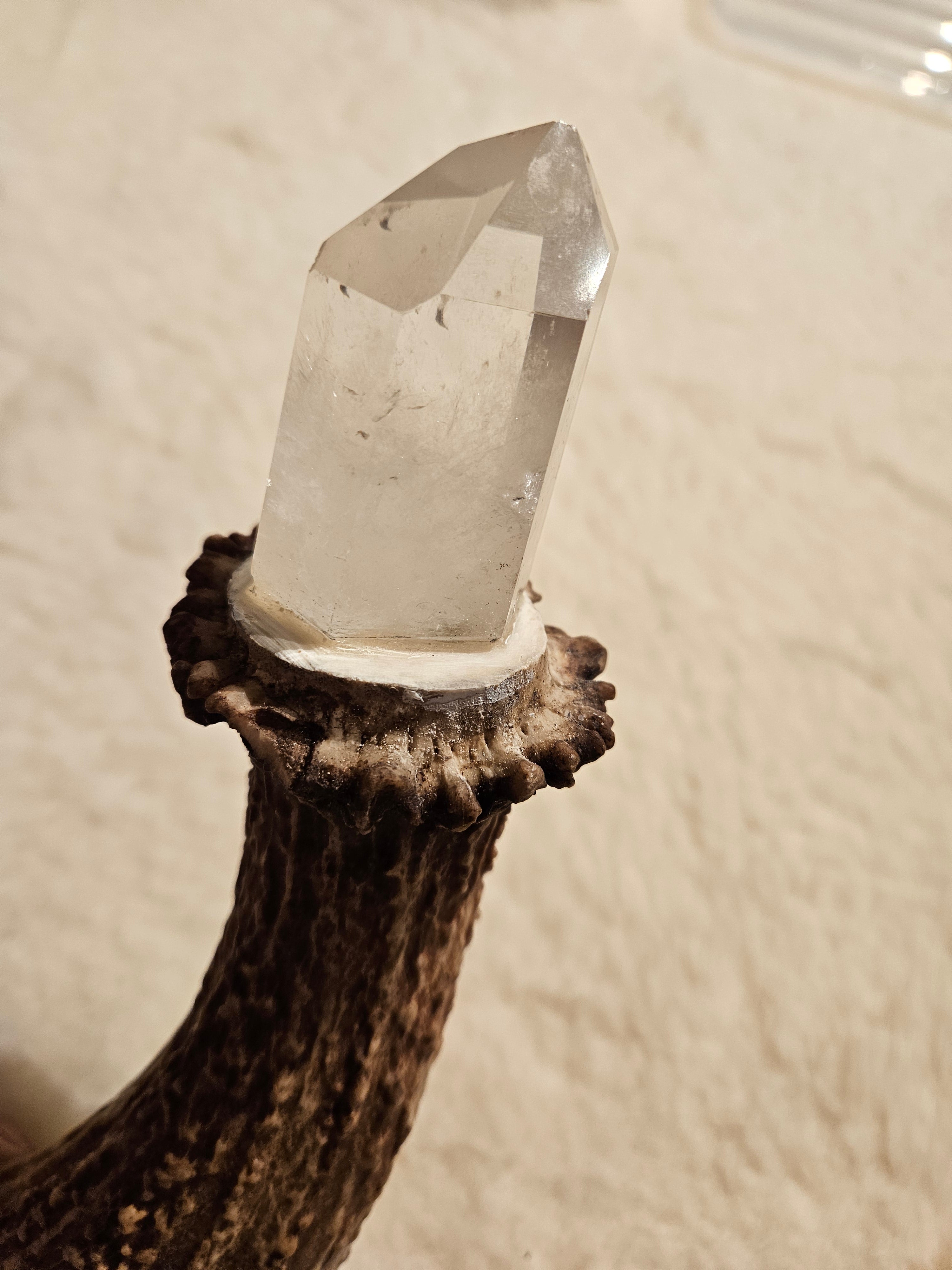 Krystallstav av Gevir og Bergkrystall