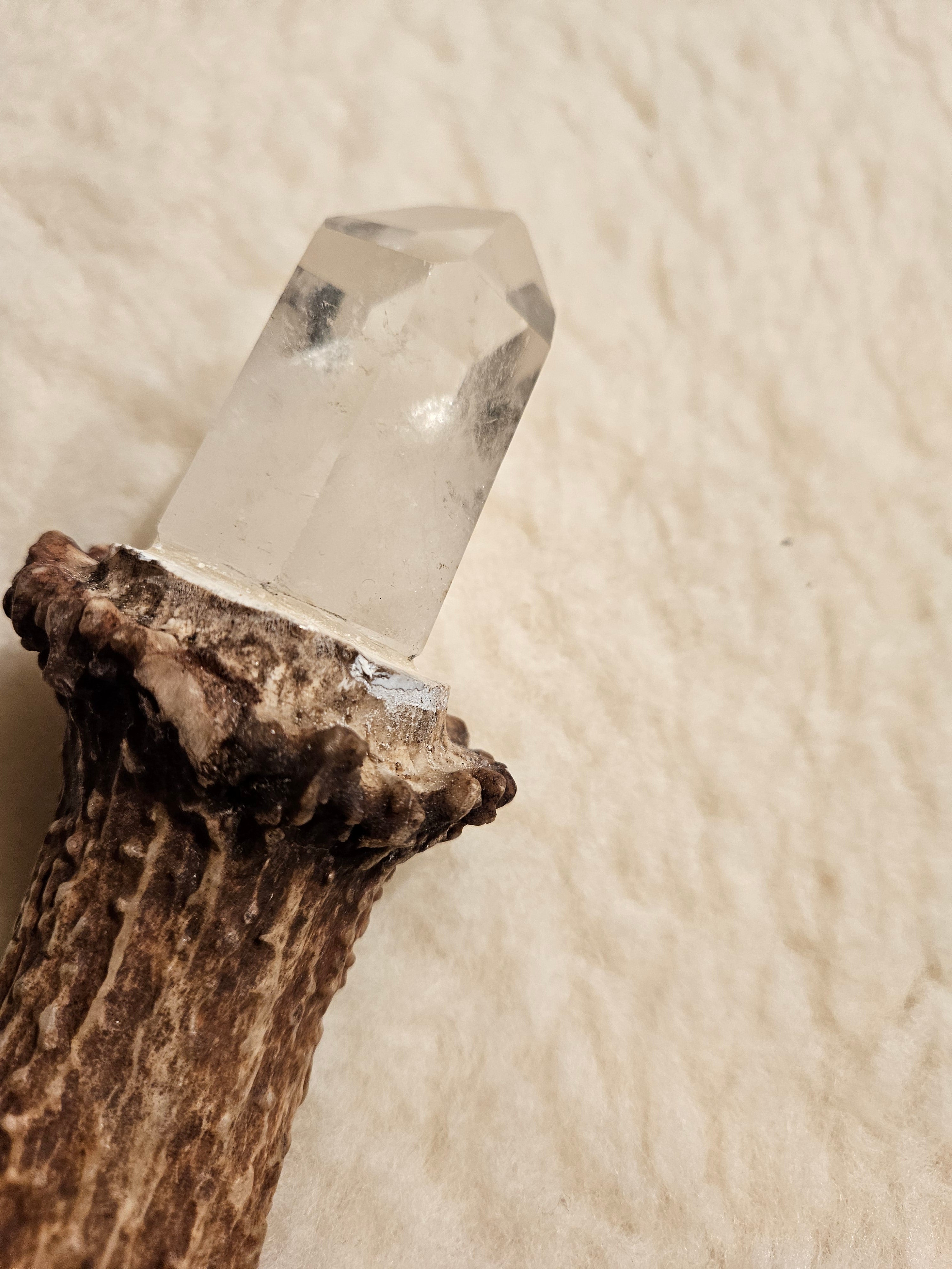 Krystallstav av Gevir og Bergkrystall