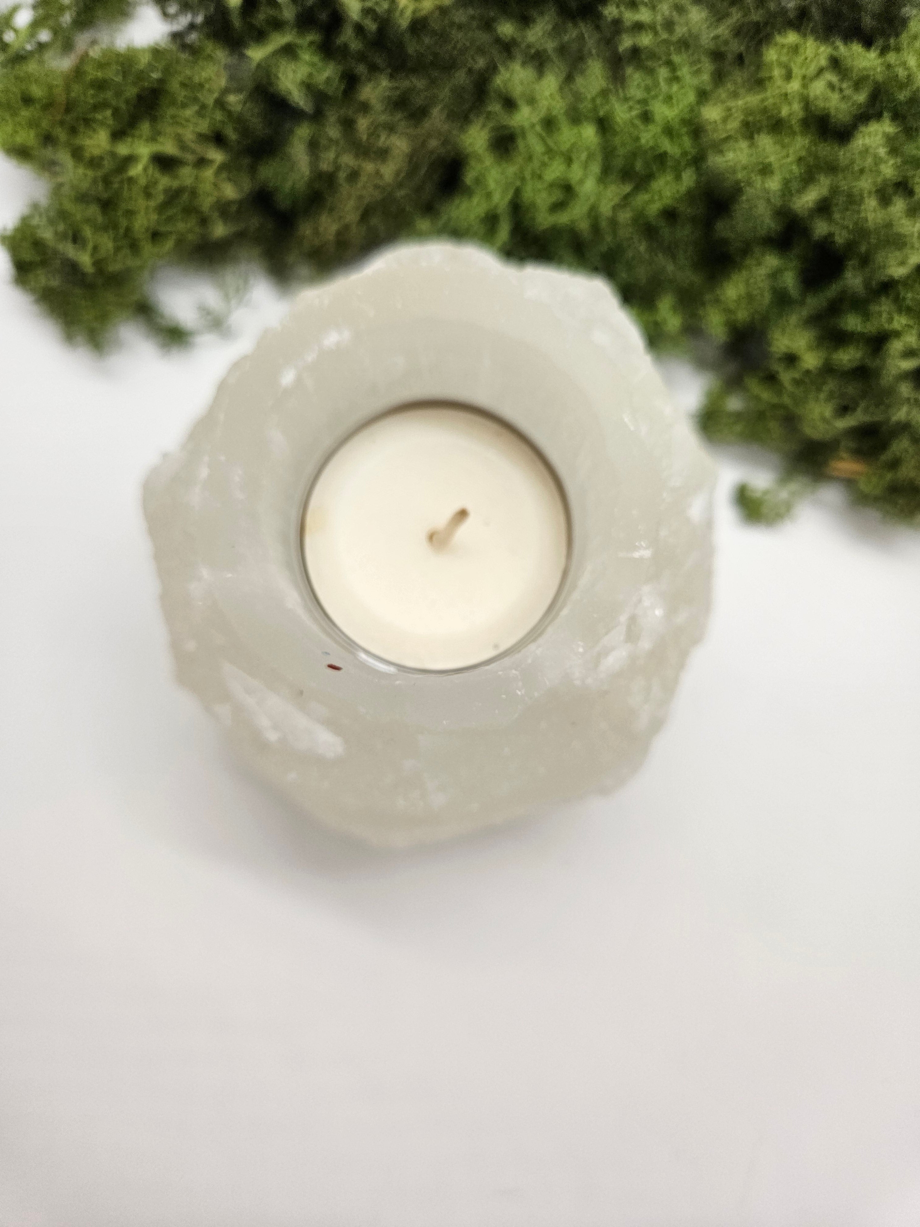 Selenitt Telysholder