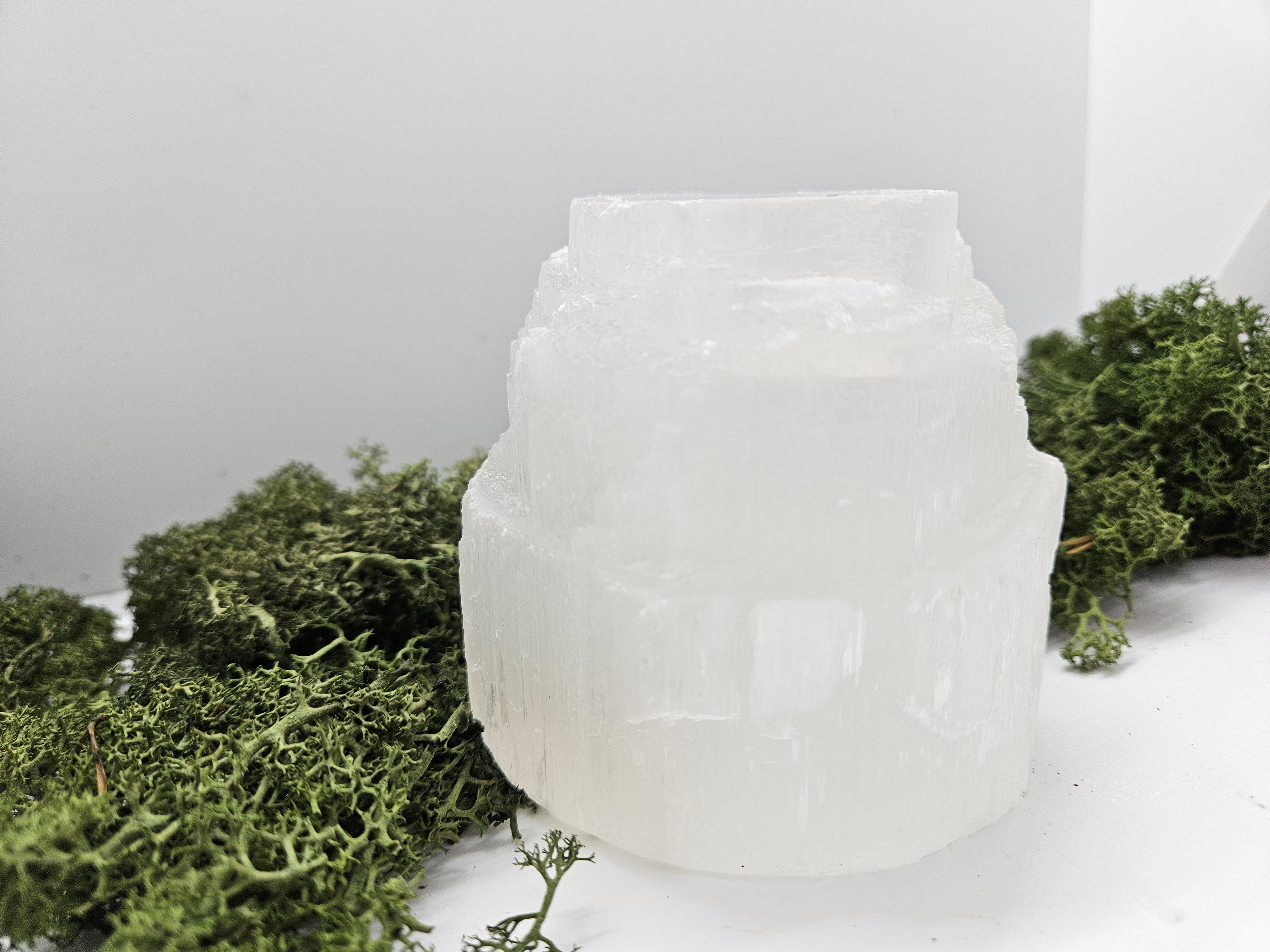 Selenitt Telysholder