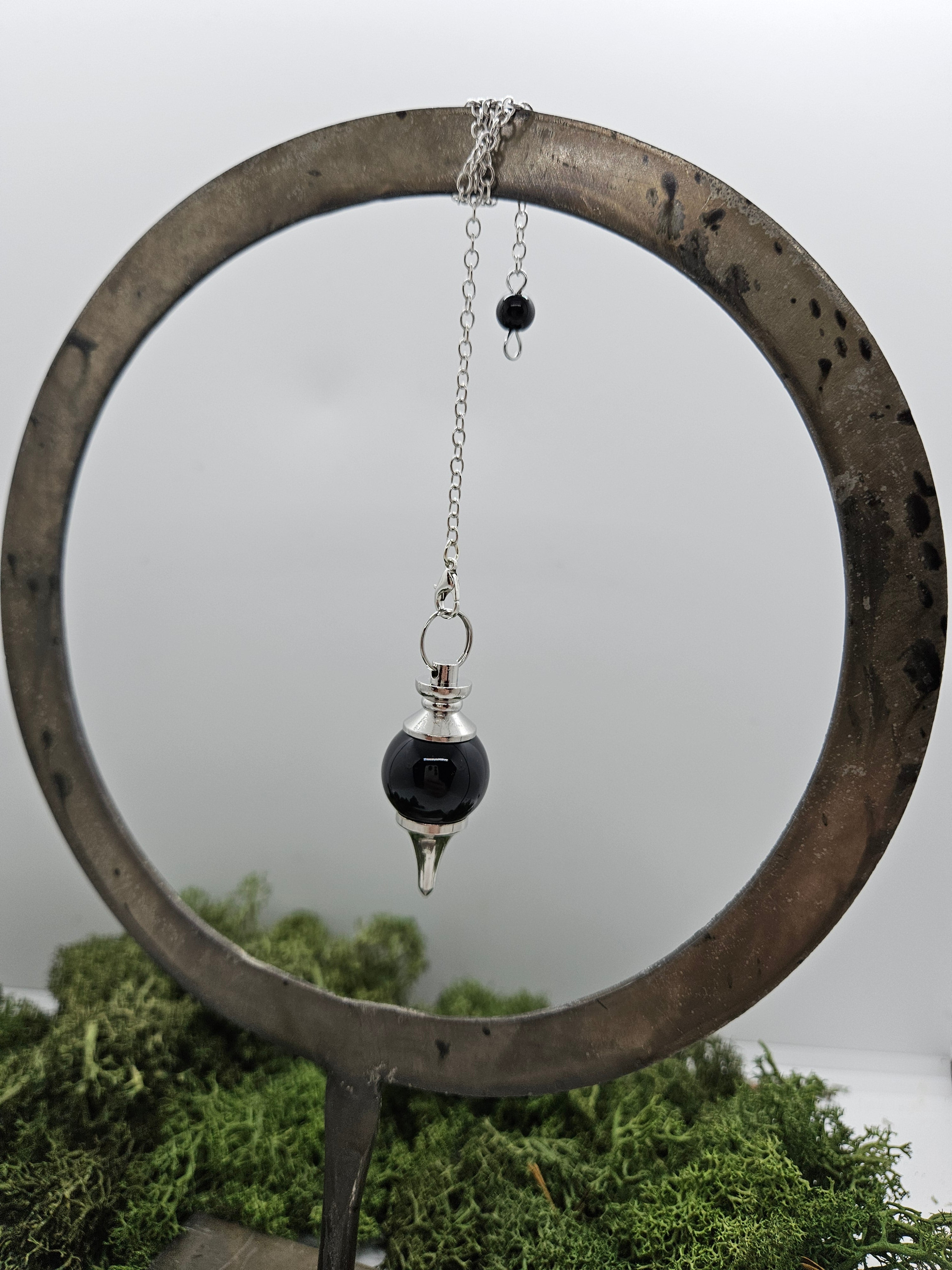 Obsidian - Pendel Rund