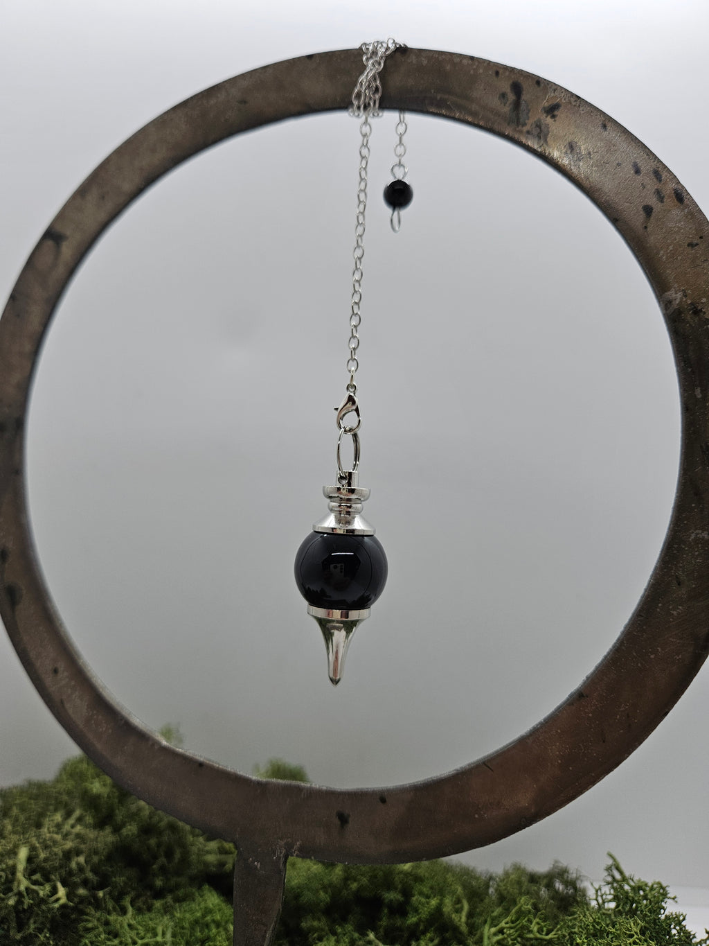 Obsidian - Pendel Rund