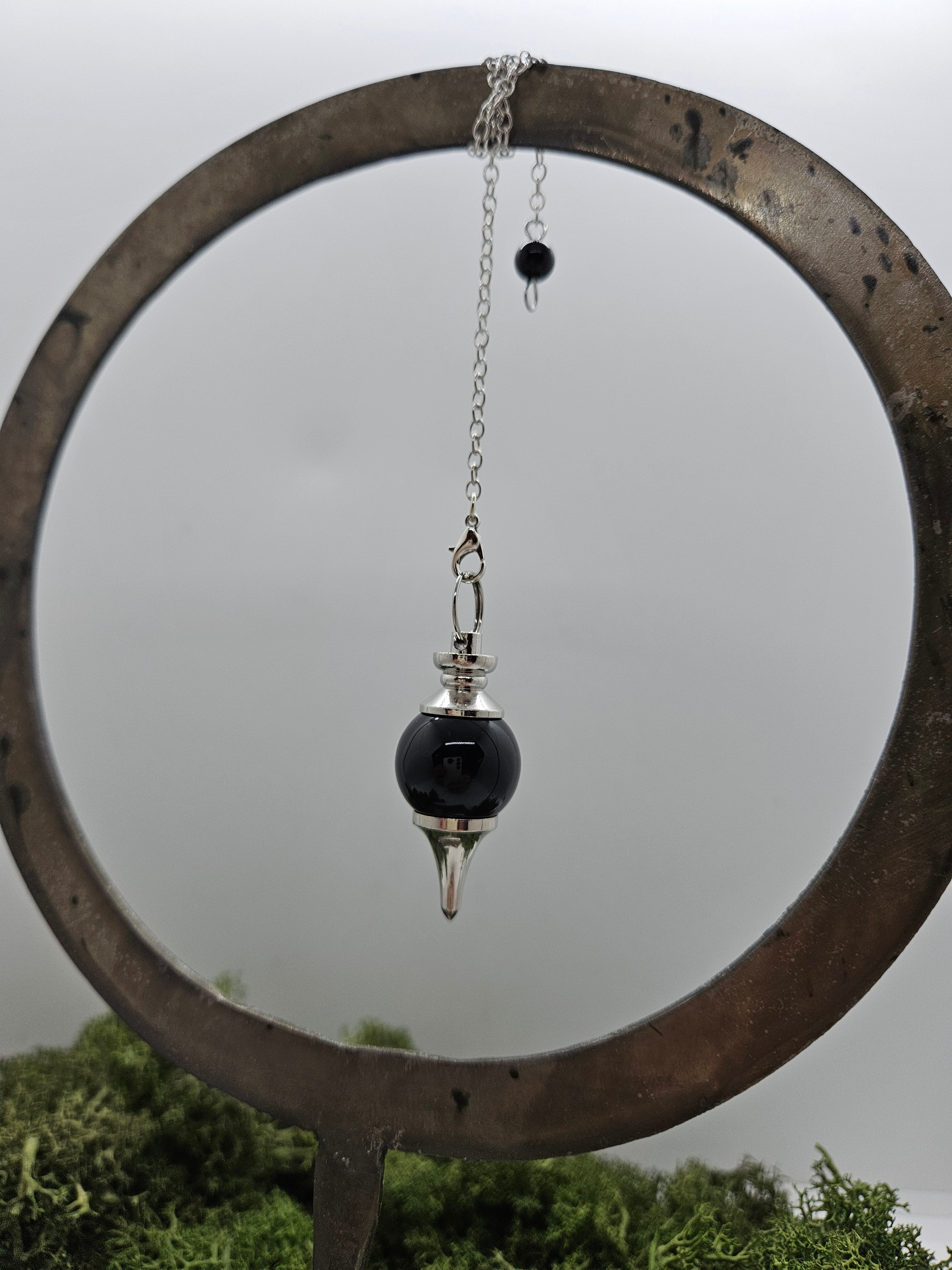 Obsidian - Pendel Rund