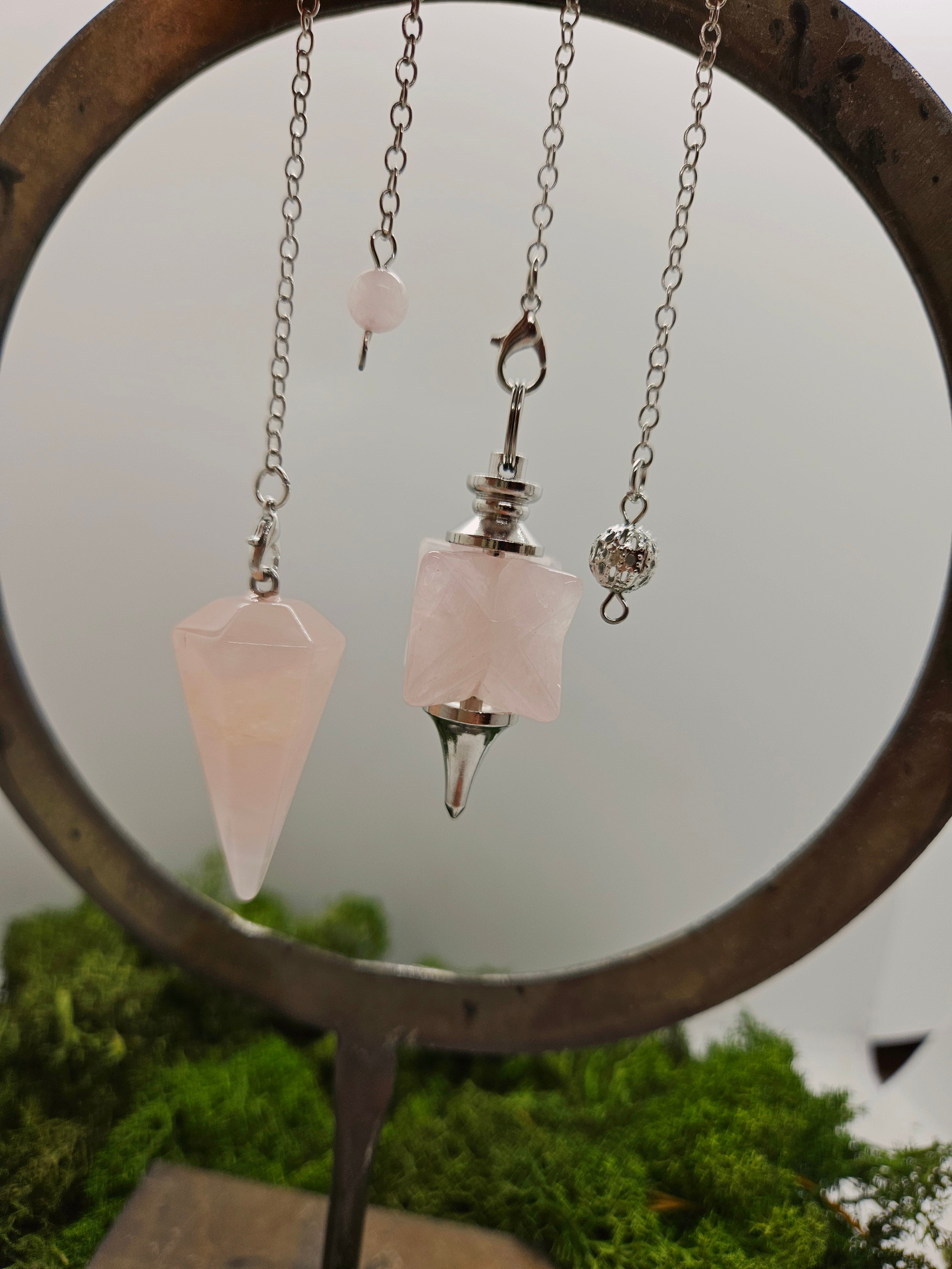 Rosenkvarts - Pendel Stjerne