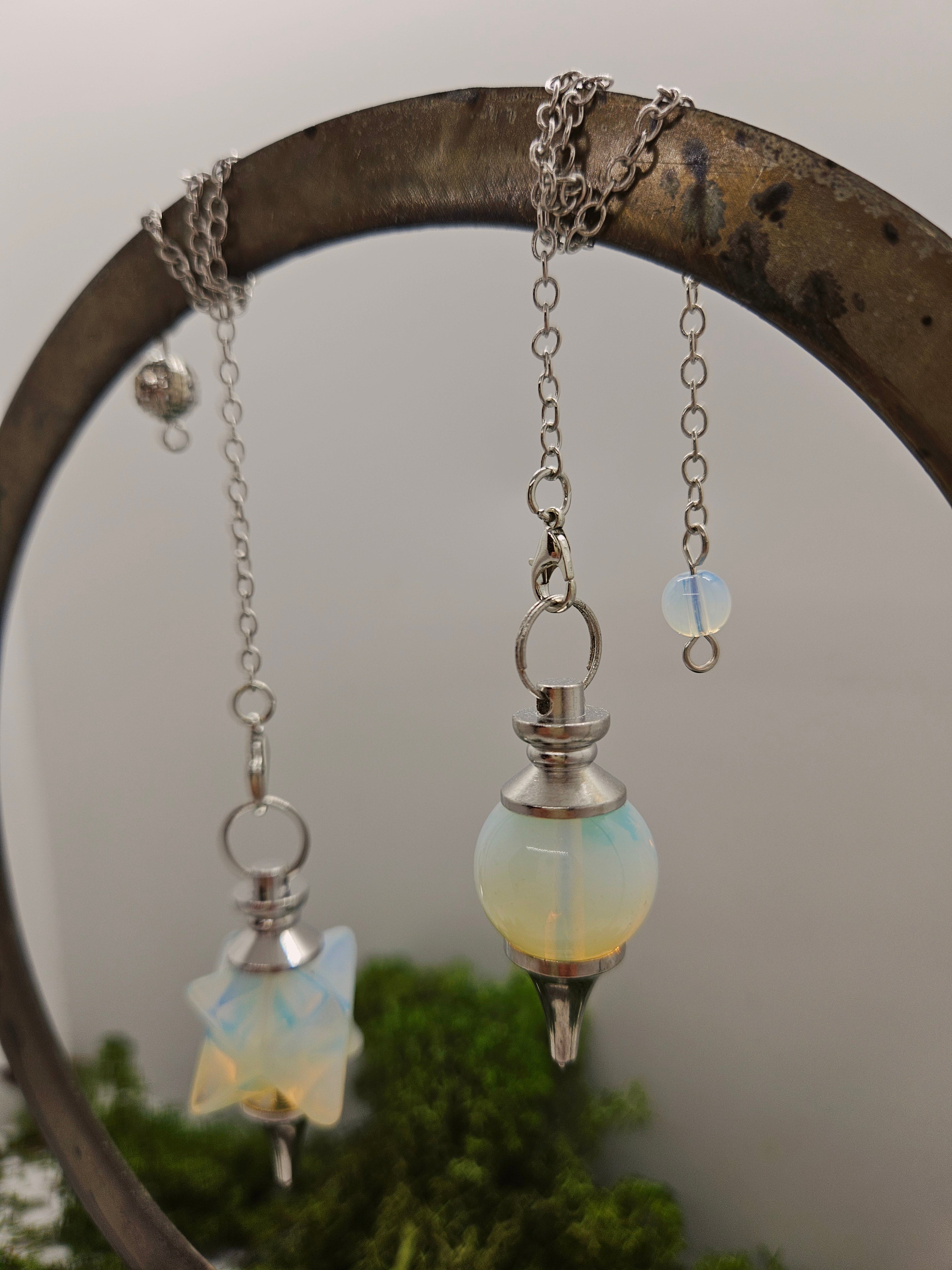 Opalitt Pendel - Stjerne