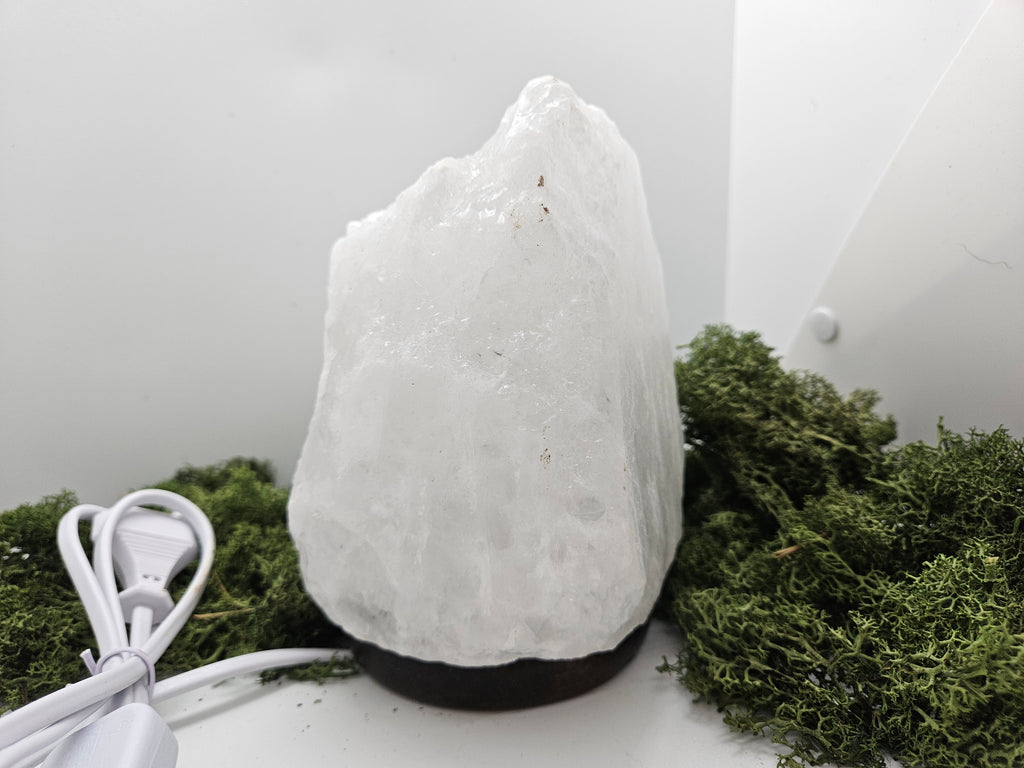 Lampe Saltkrystall Hvit