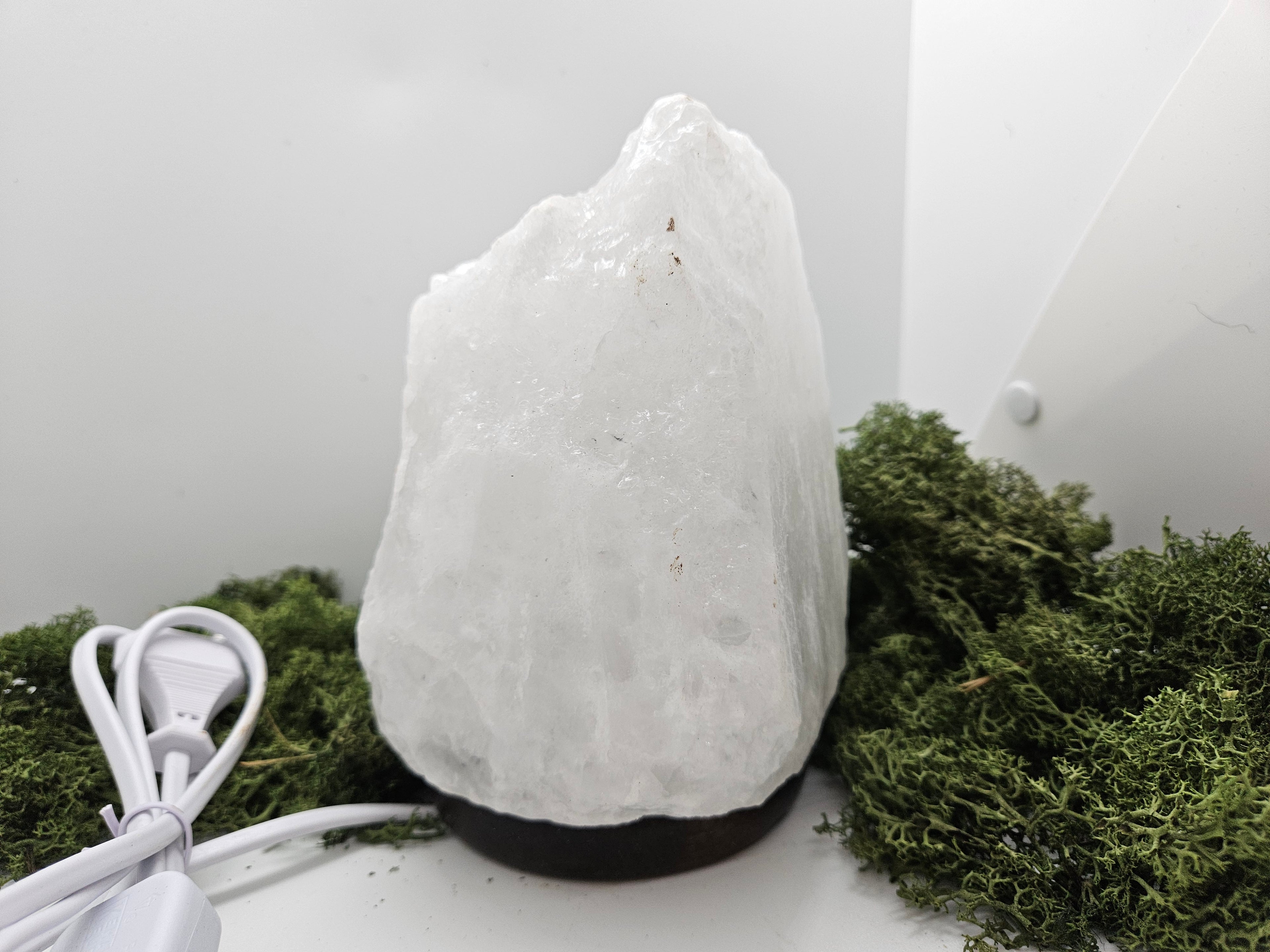 Lampe Saltkrystall Hvit