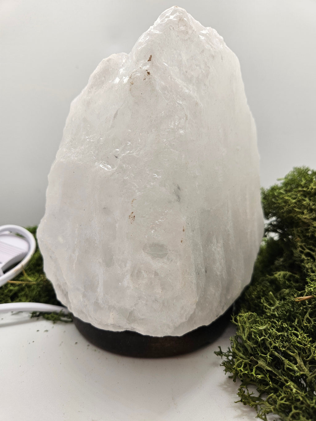 Lampe Saltkrystall Hvit
