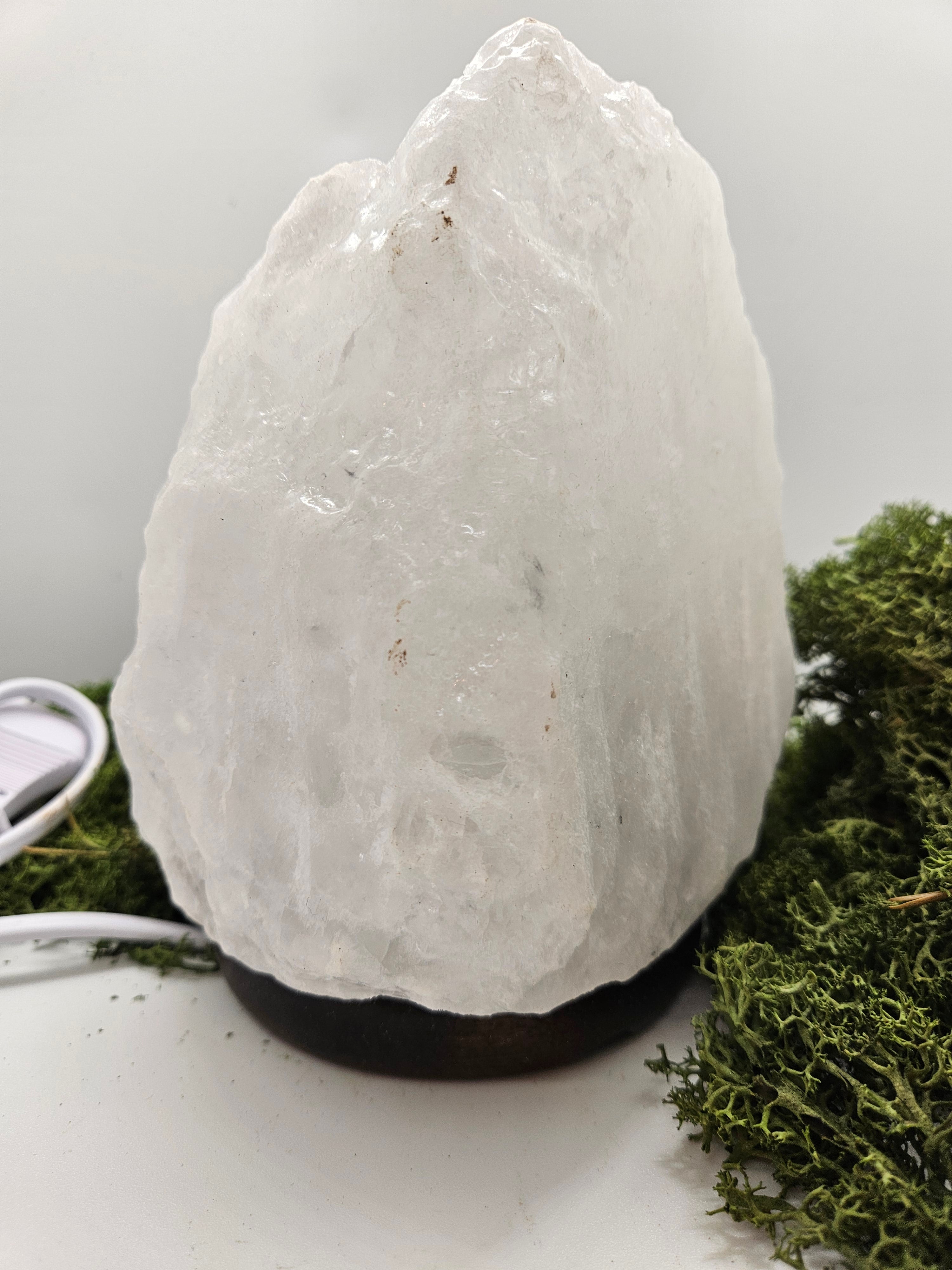 Lampe Saltkrystall Hvit