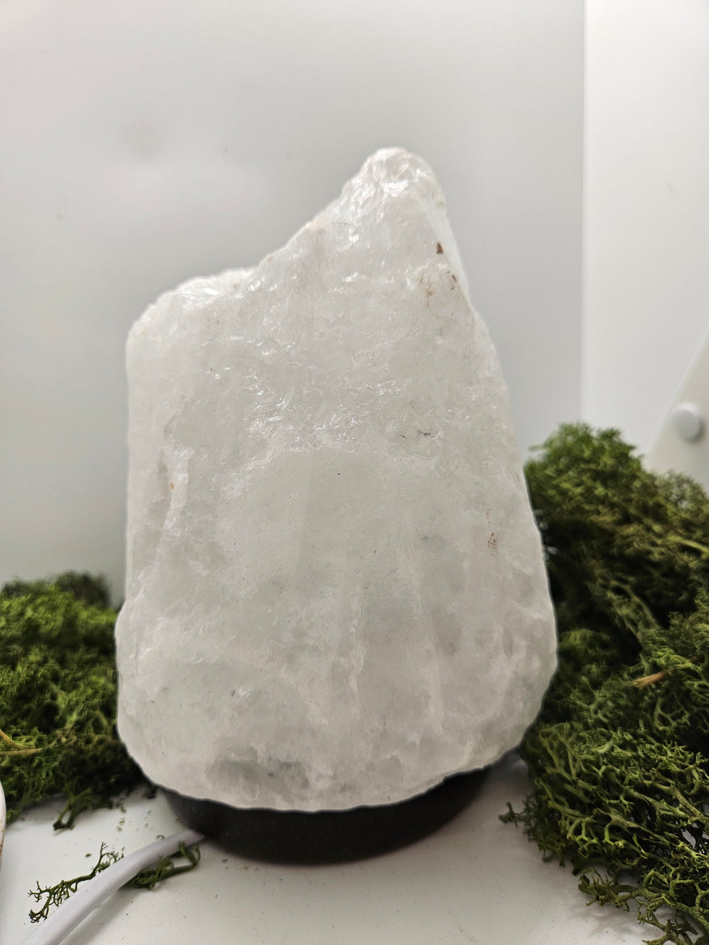 Lampe Saltkrystall Hvit