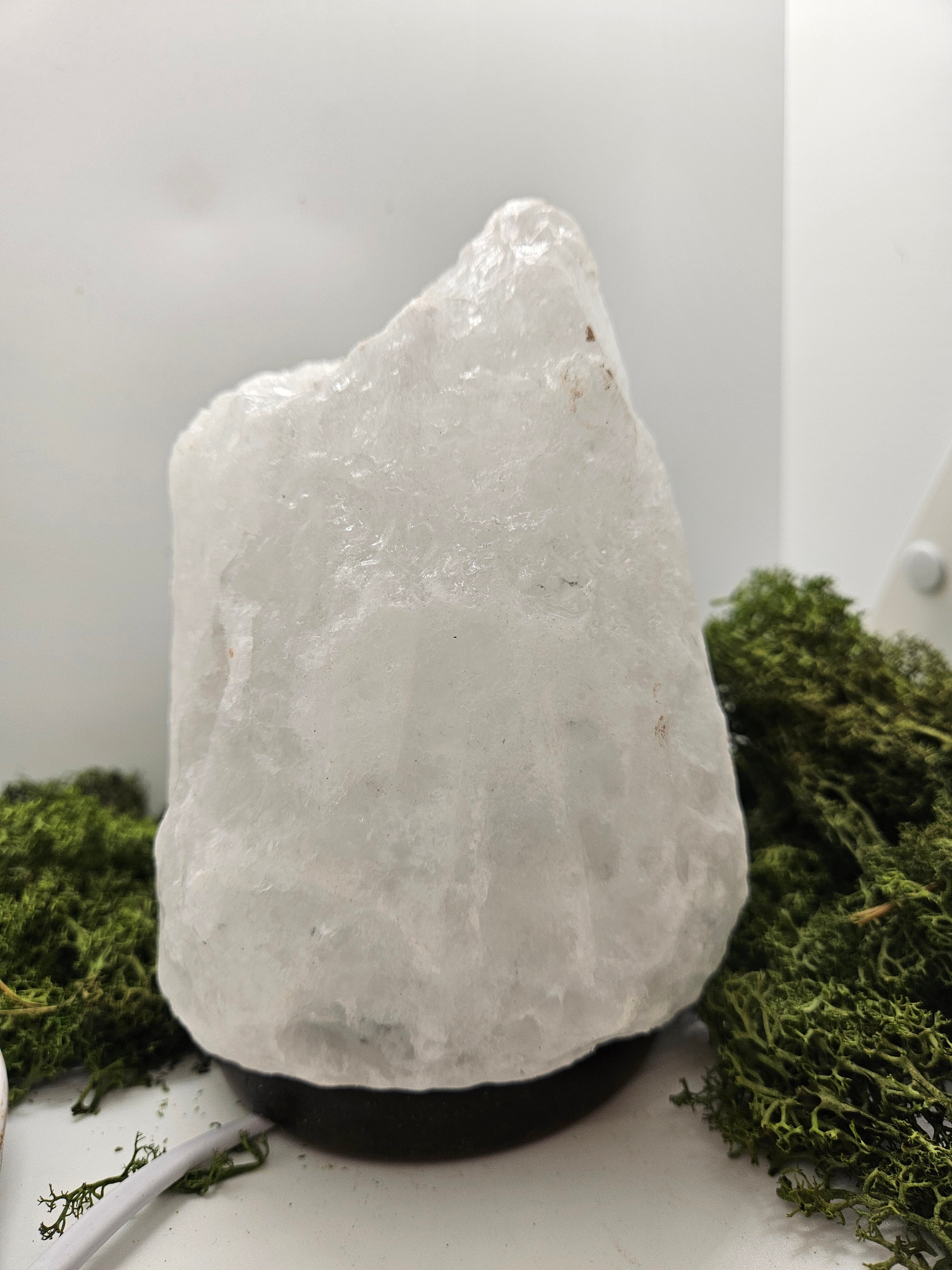 Lampe Saltkrystall Hvit