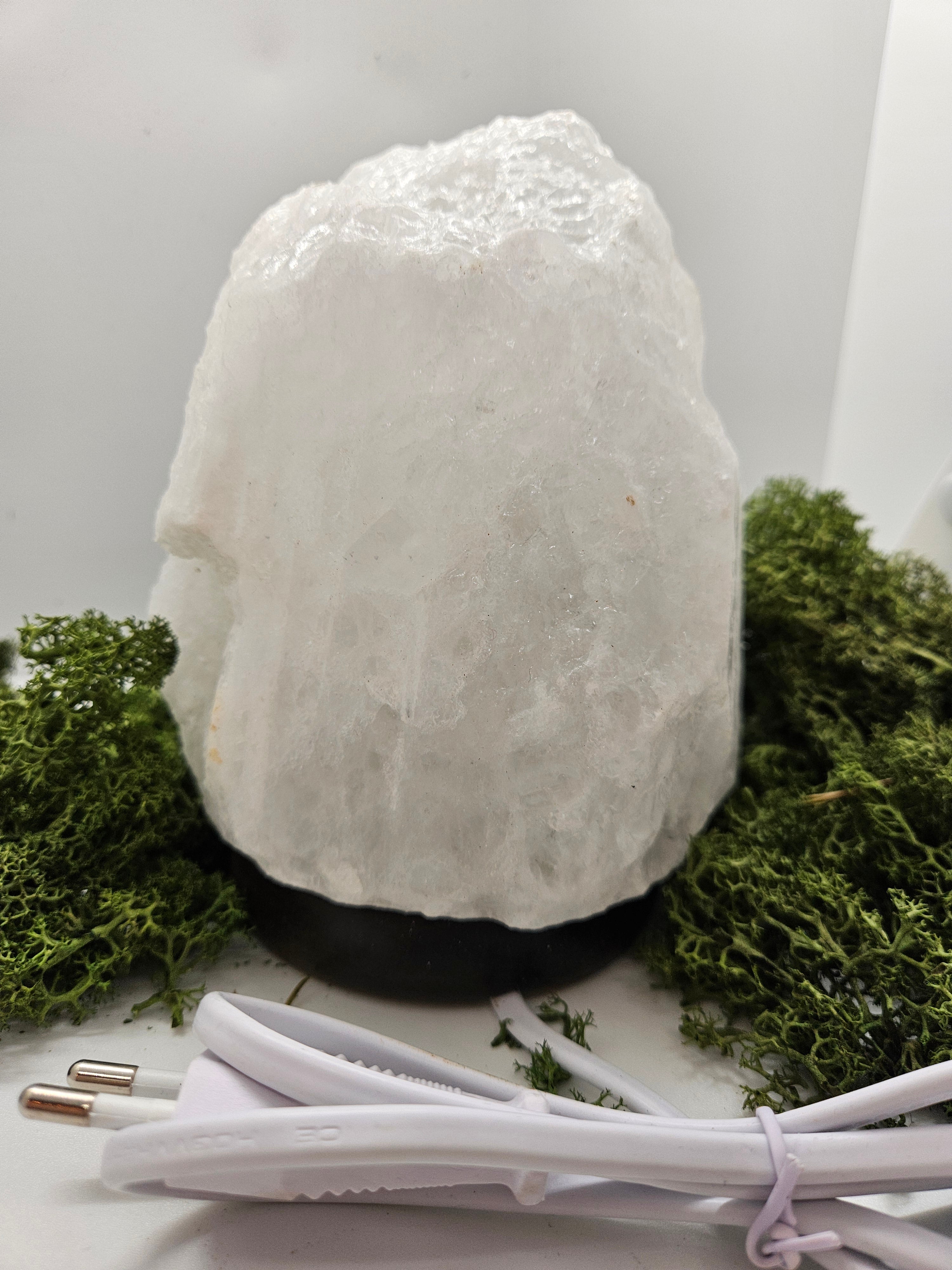 Lampe Saltkrystall Hvit