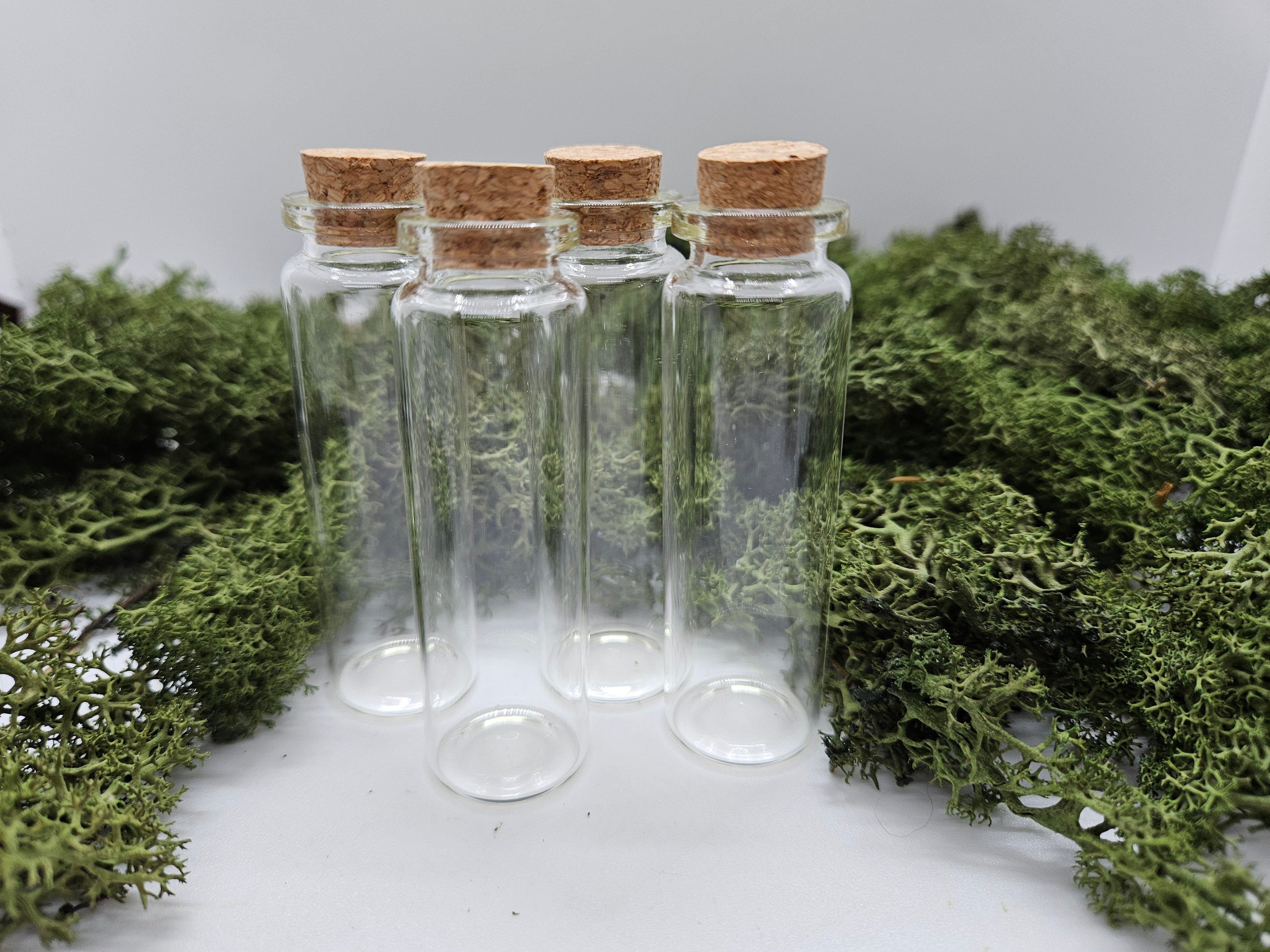 Glassflasker - 4 stk med kork