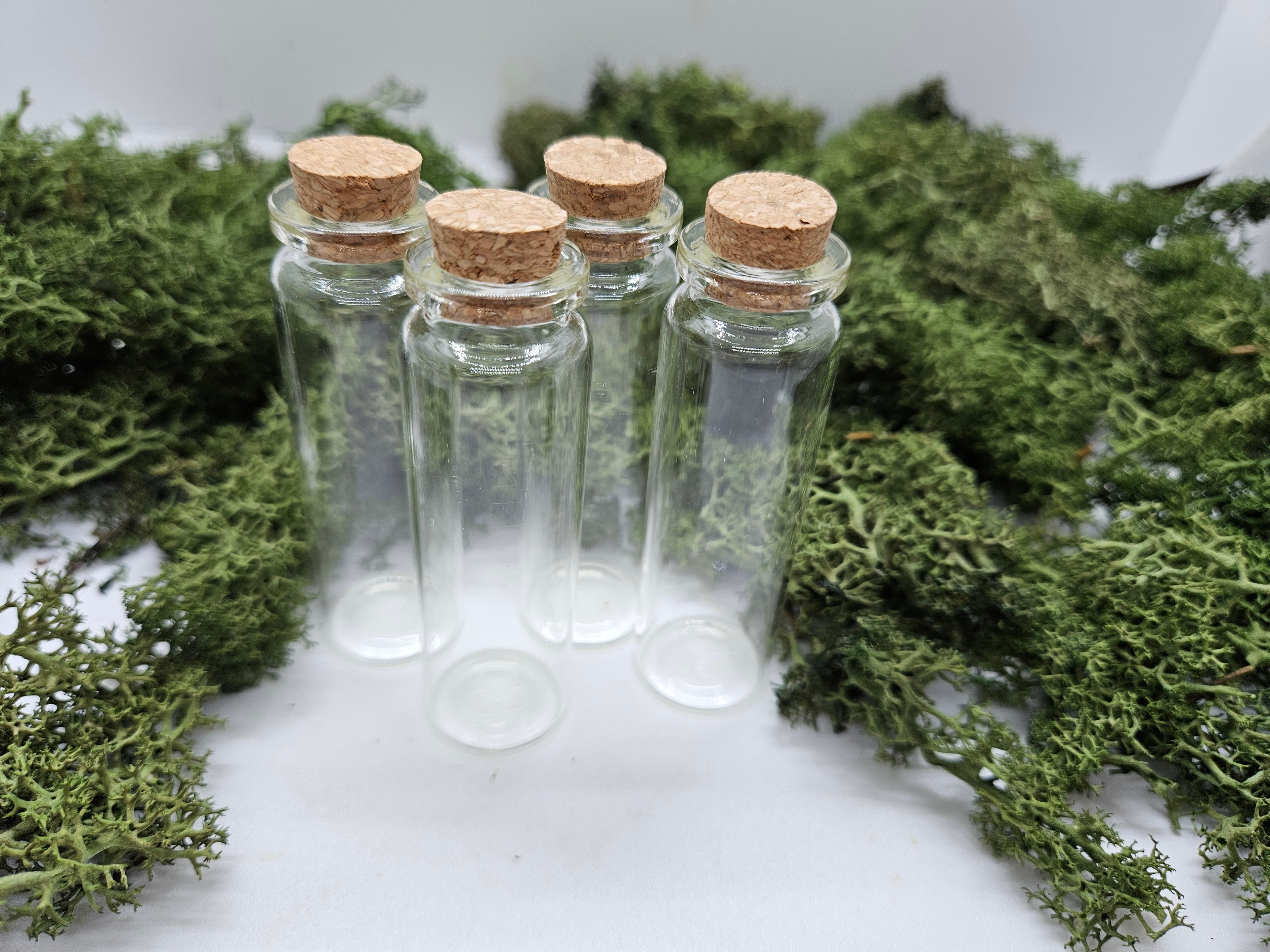 Glassflasker - 4 stk med kork