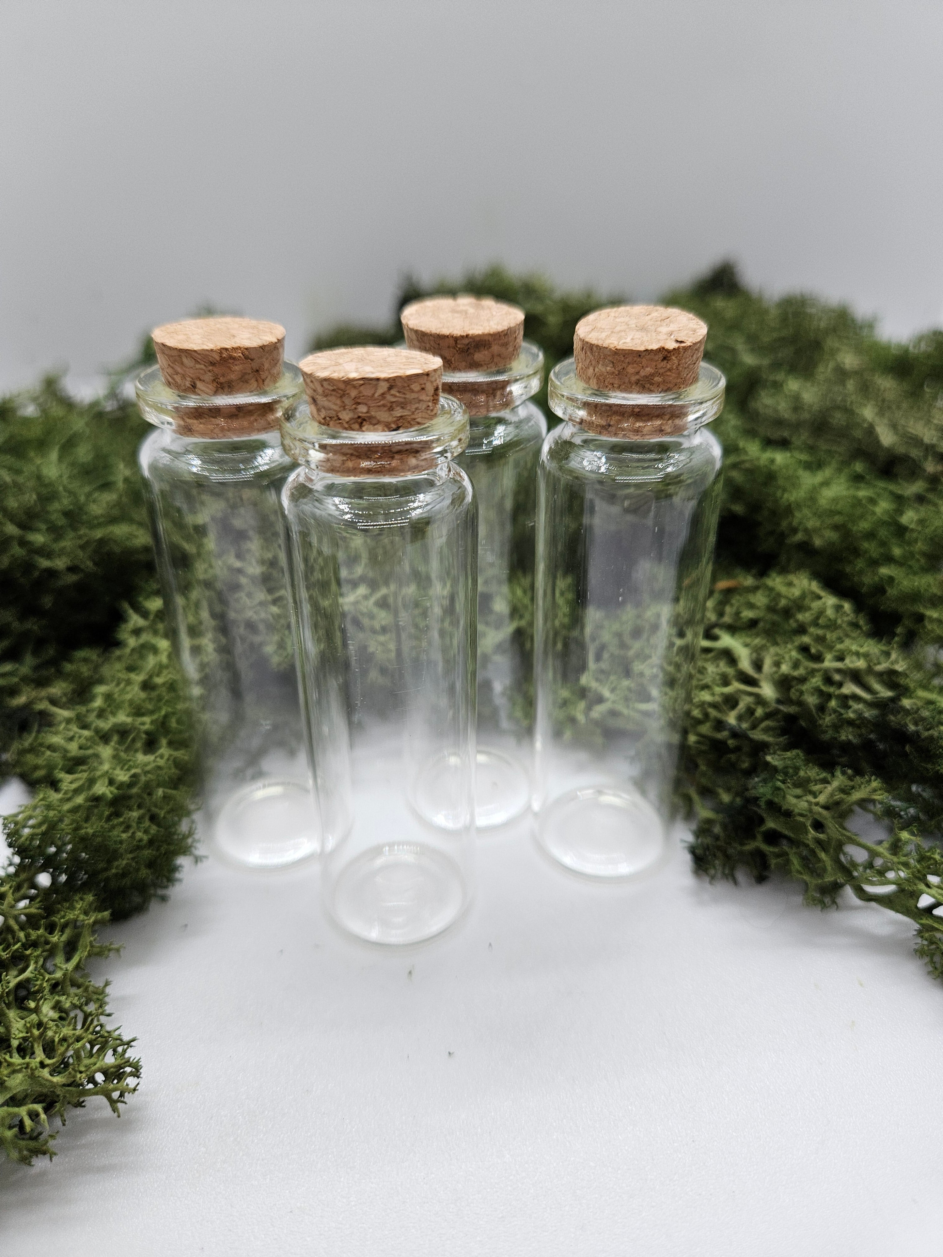 Glassflasker - 4 stk med kork