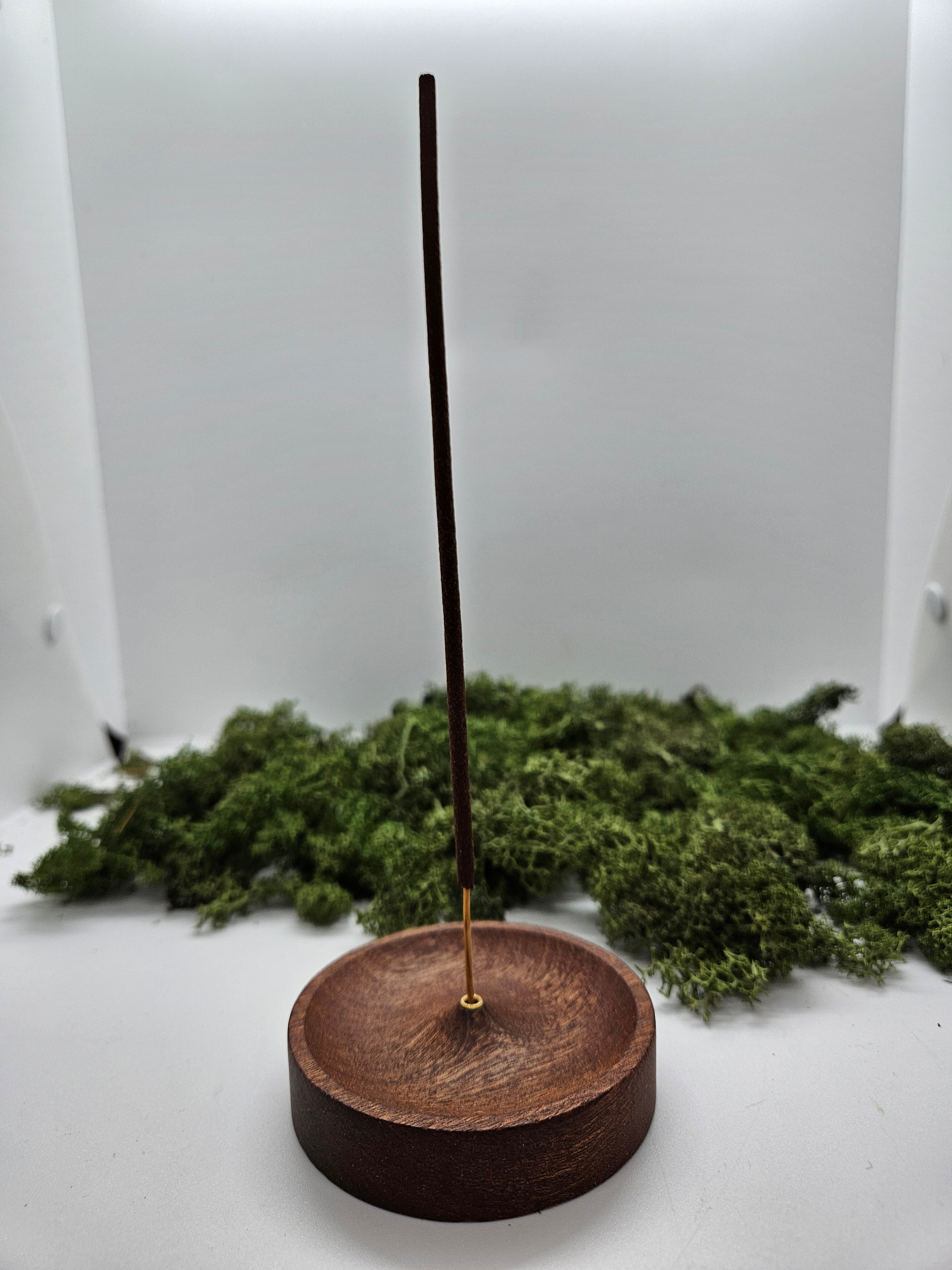 Røkelsesholder Tre Rund