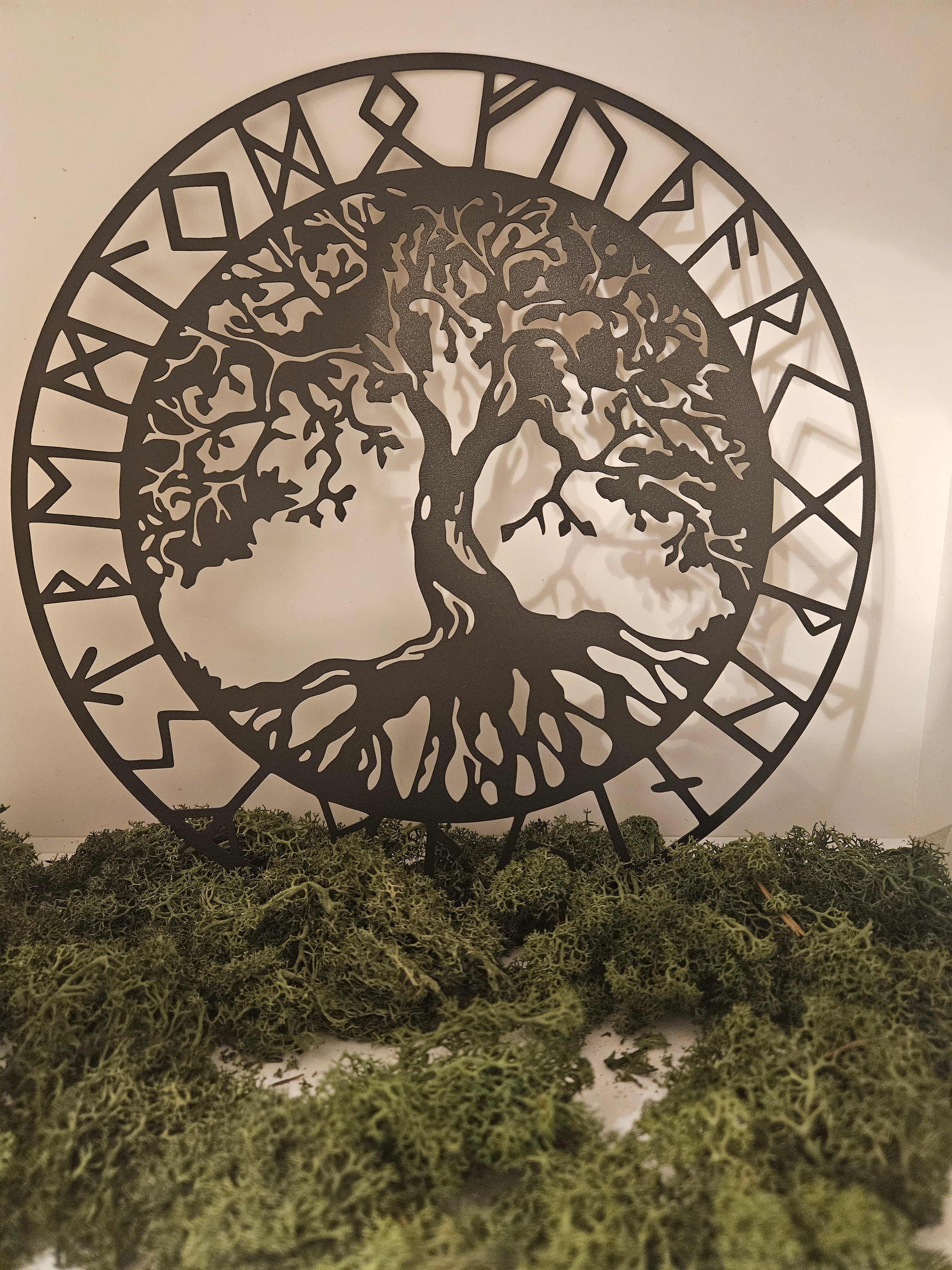 Livets tre og runer veggheng