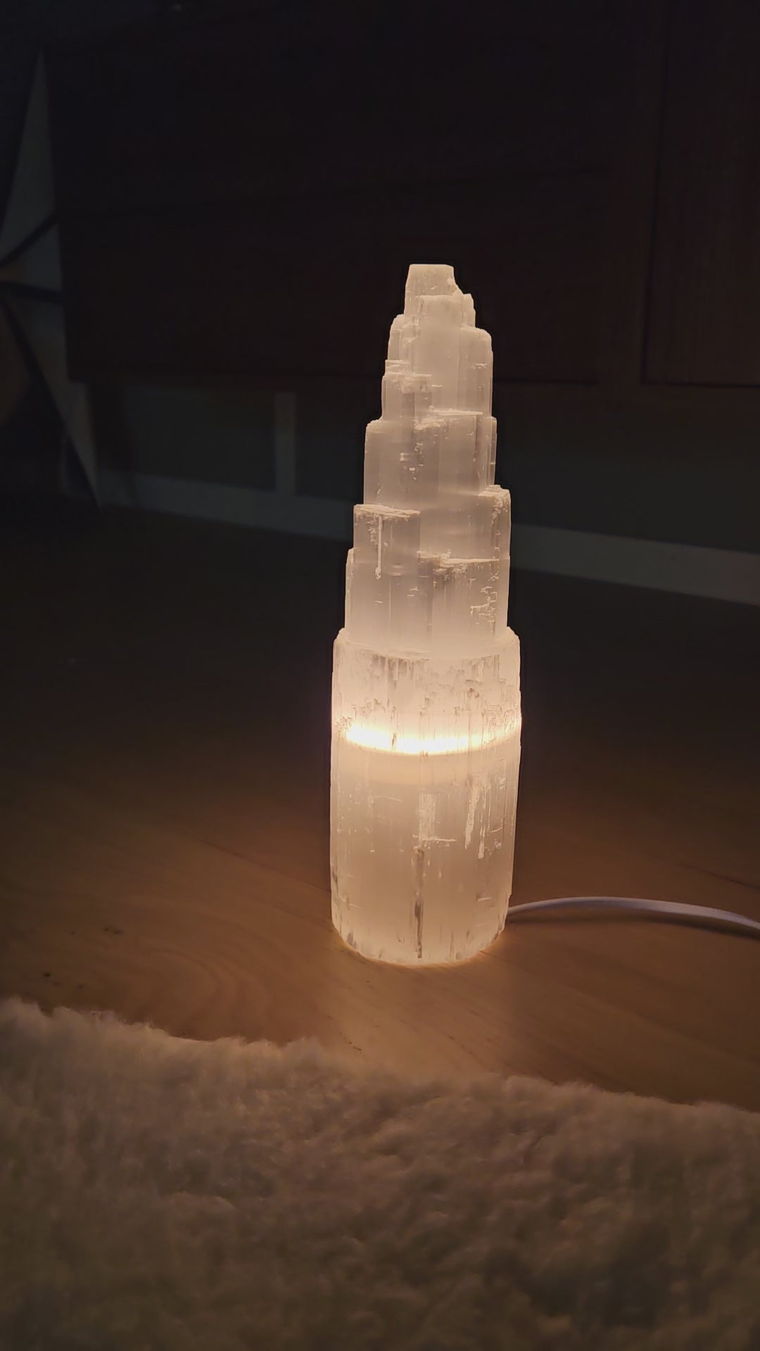 Selenitt Tårnlampe 25 cm